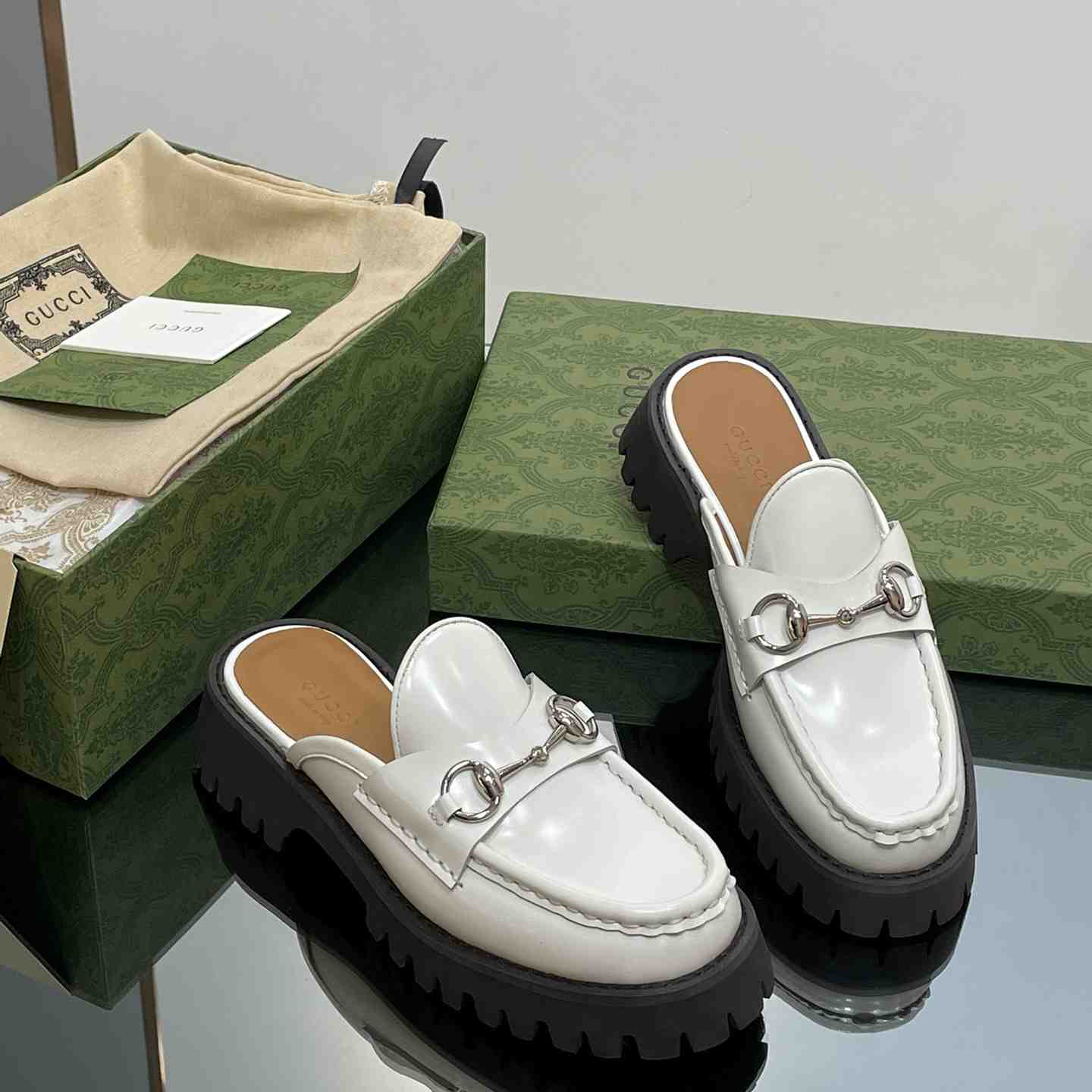 Gucci Women's Mule With Horsebit - DopestKickz