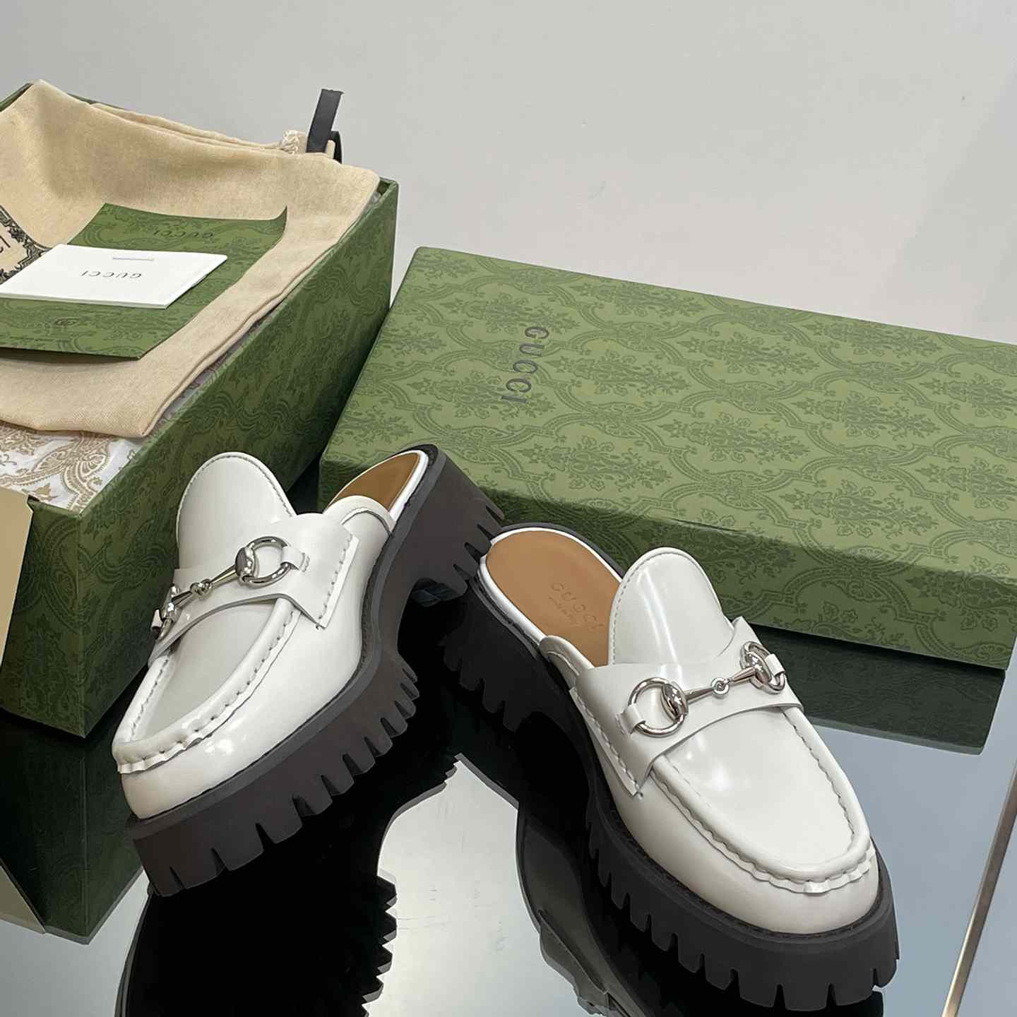 Gucci Women's Mule With Horsebit - DopestKickz