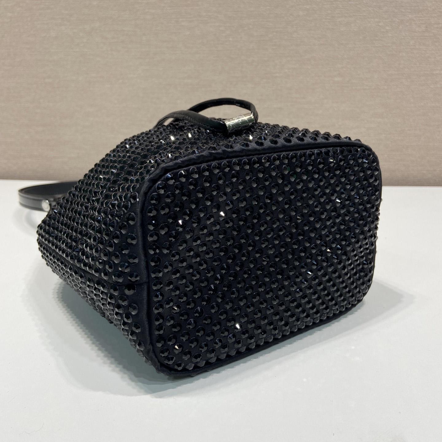 Prada Satin Mini-Bag With Crystals(16-21-10cm) - DopestKickz