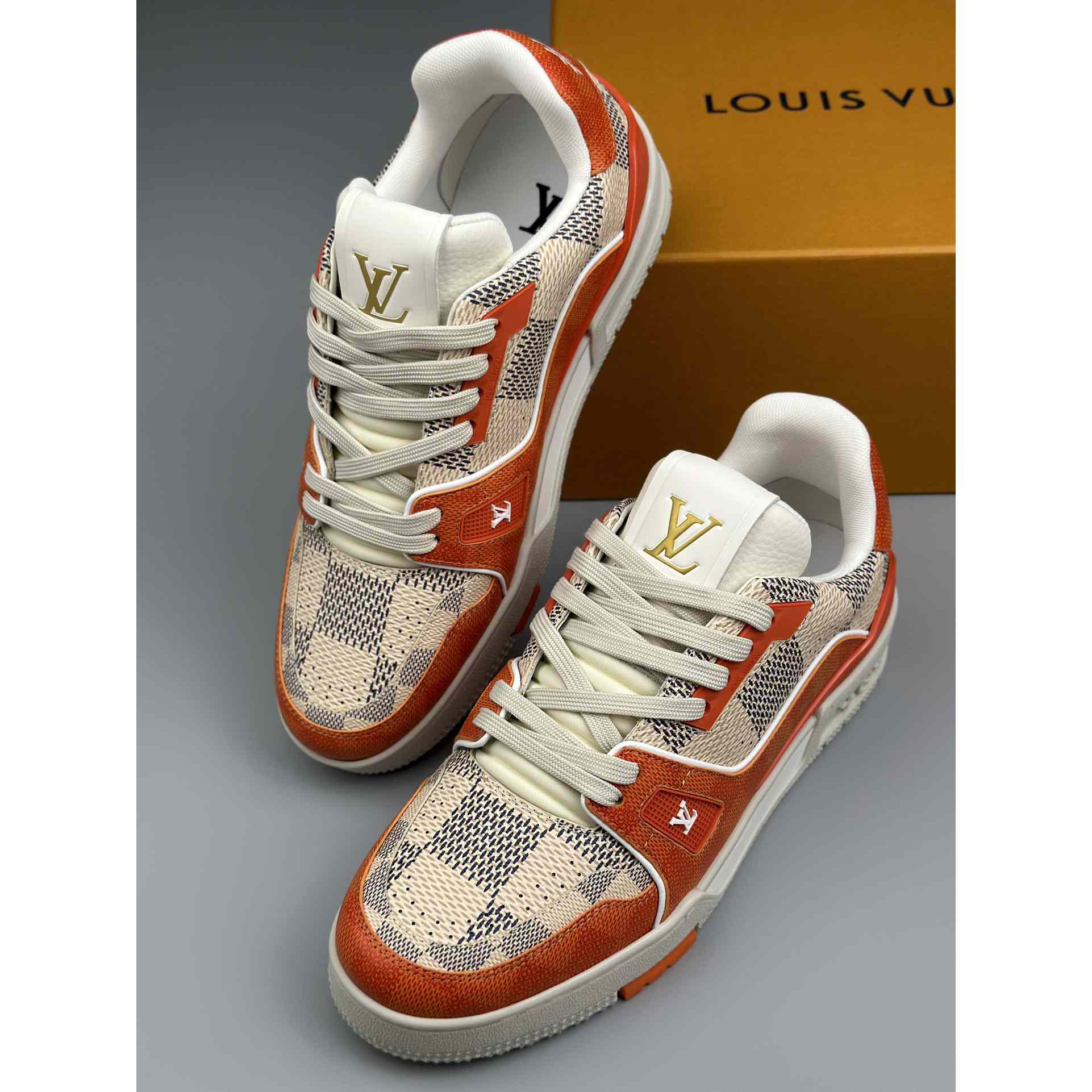 Louis Vuitton LV Trainer Sneaker (Upon UK Size) 1AC56P - DopestKickz