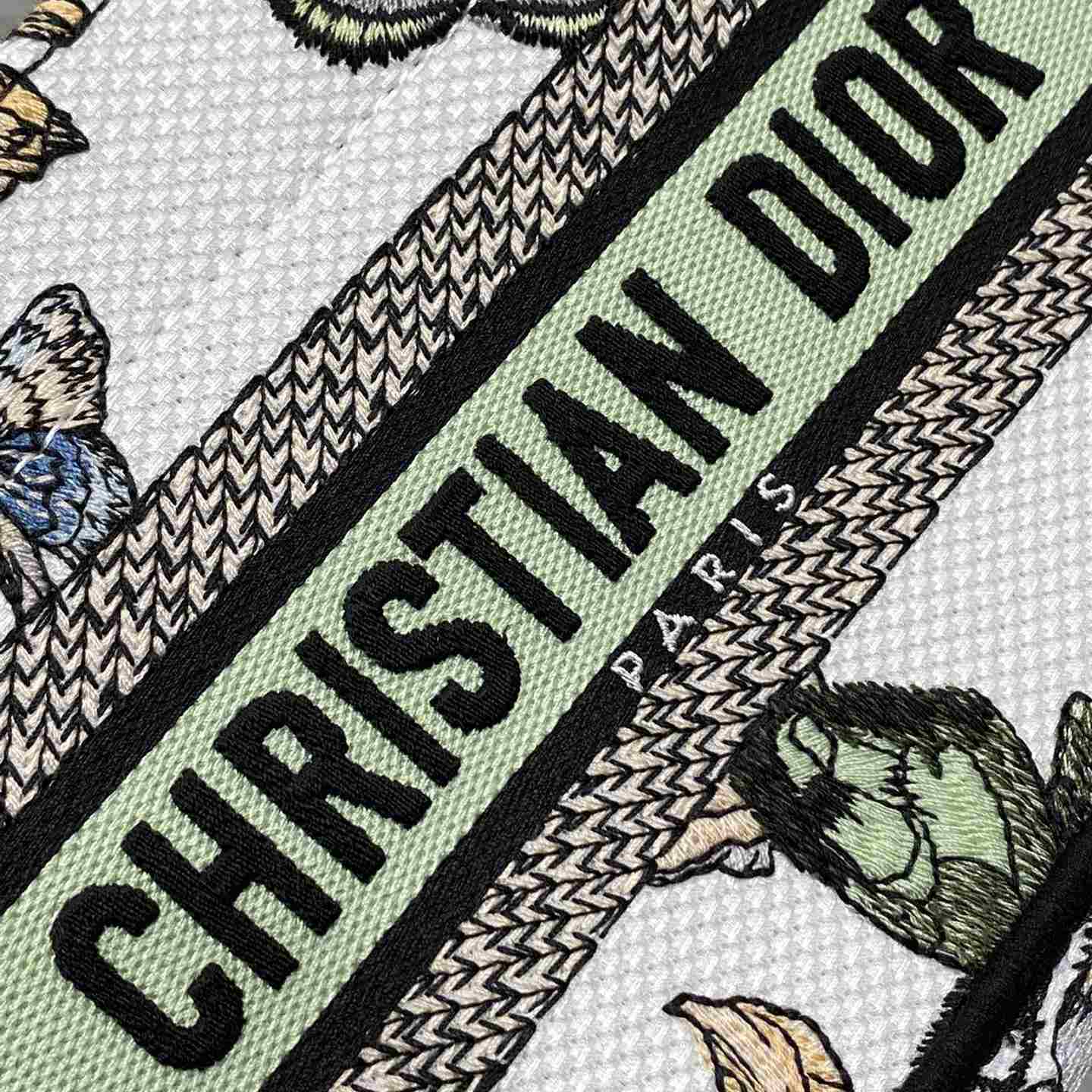 Dior Mini Dior Book Tote With Strap - DopestKickz