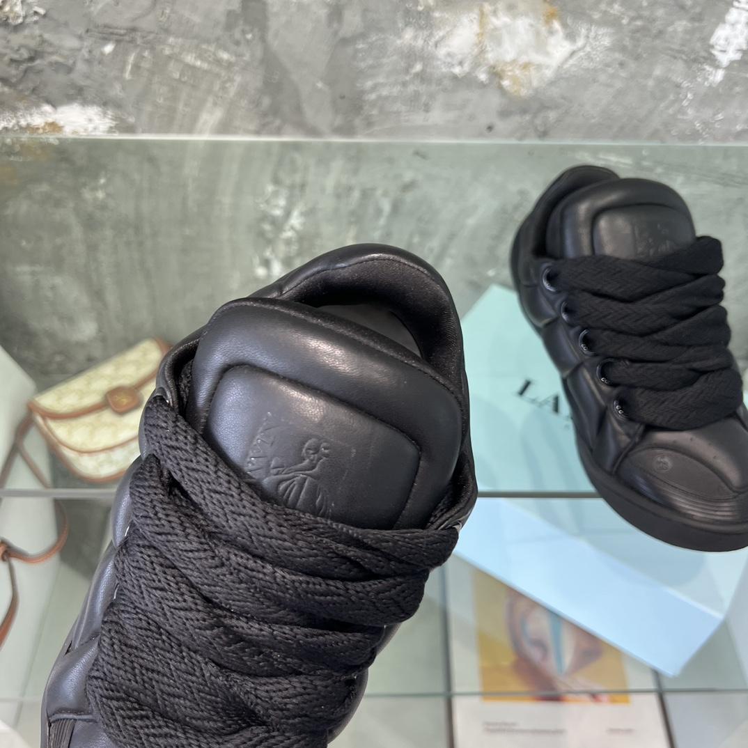 Lanvin Leather Curb XL Sneakers - DopestKickz