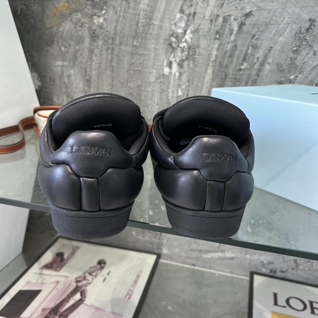 Lanvin Leather Curb XL Sneakers - DopestKickz