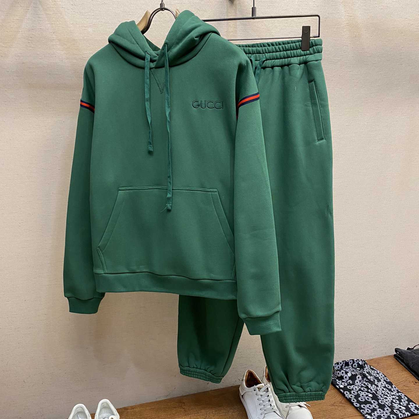 Gucci Cotton Jersey Track Pant With Web - DopestKickz