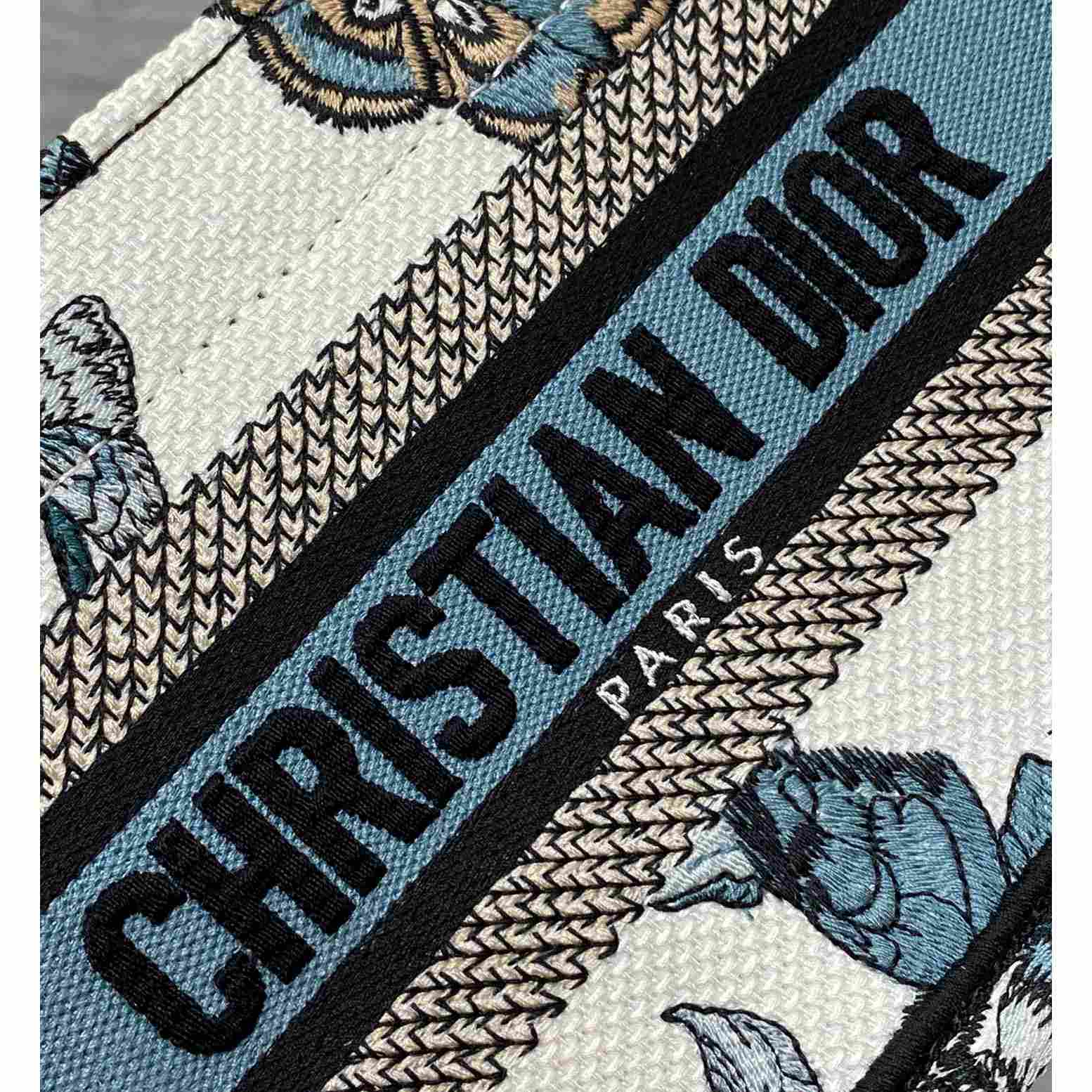 Dior Mini Dior Book Tote With Strap - DopestKickz