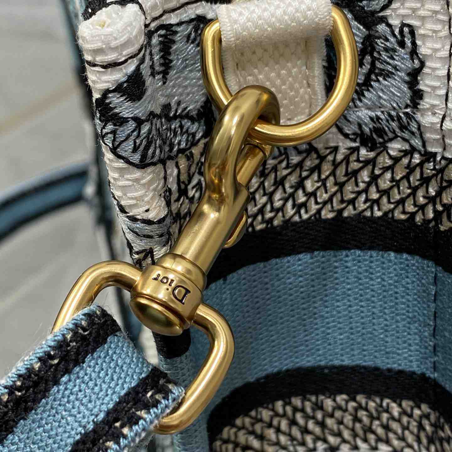 Dior Mini Dior Book Tote With Strap - DopestKickz