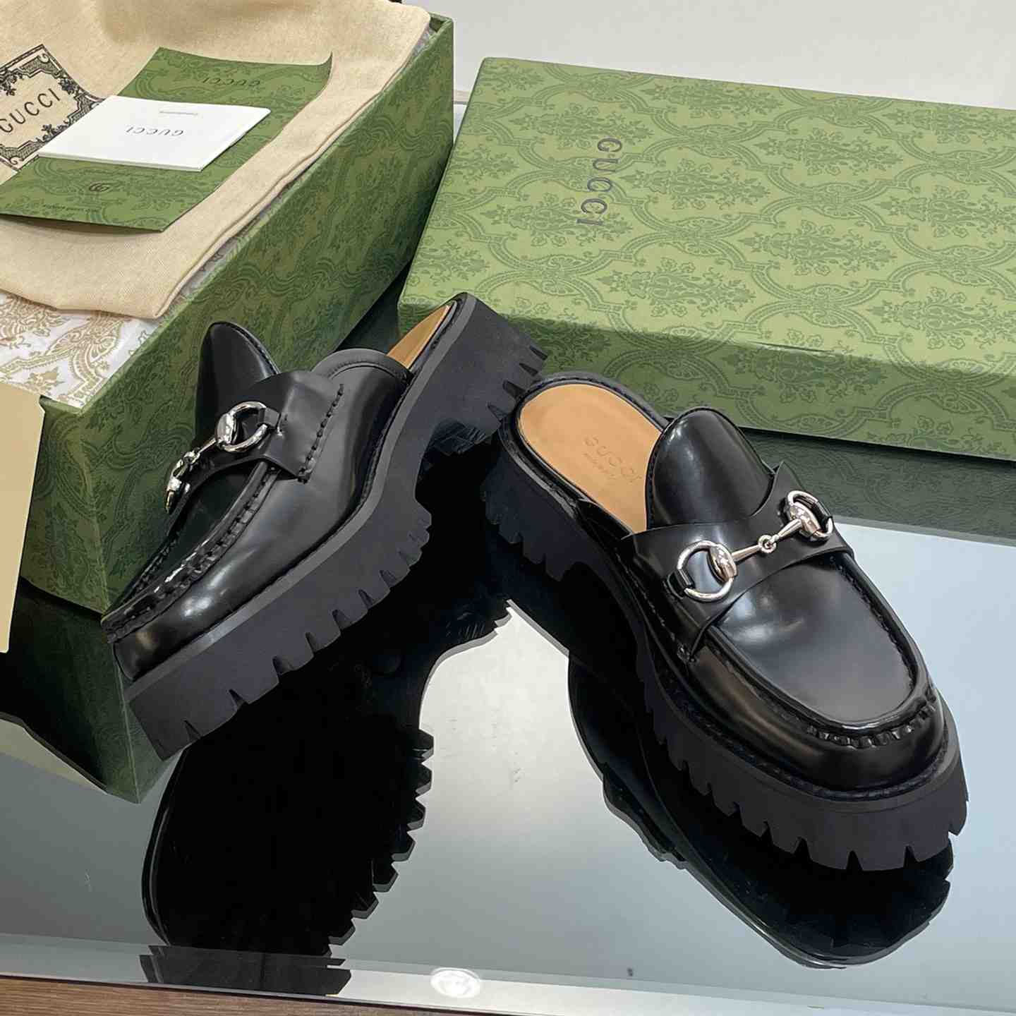 Gucci Women's Mule With Horsebit - DopestKickz