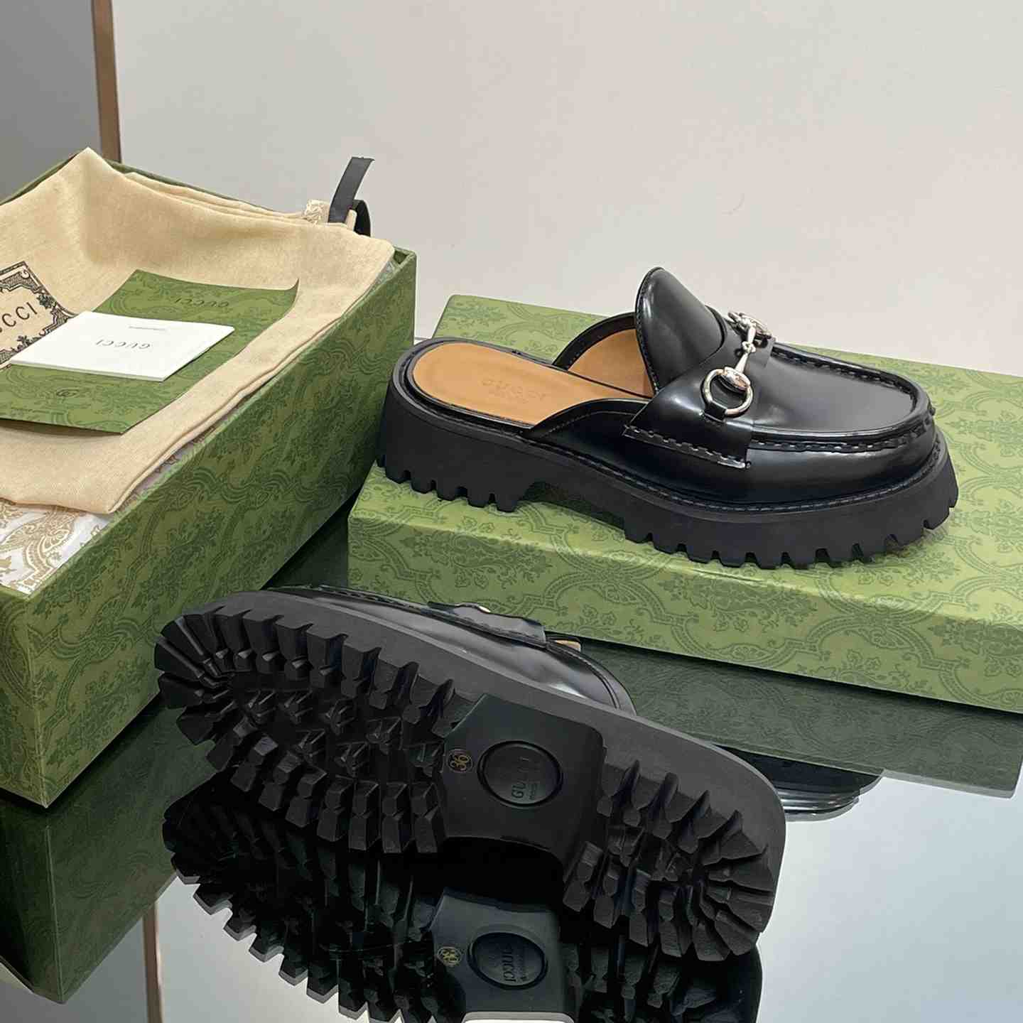 Gucci Women's Mule With Horsebit - DopestKickz