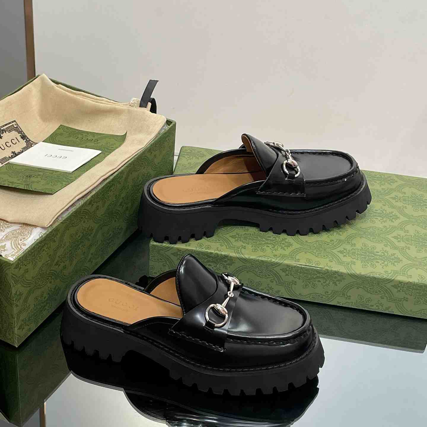 Gucci Women's Mule With Horsebit - DopestKickz