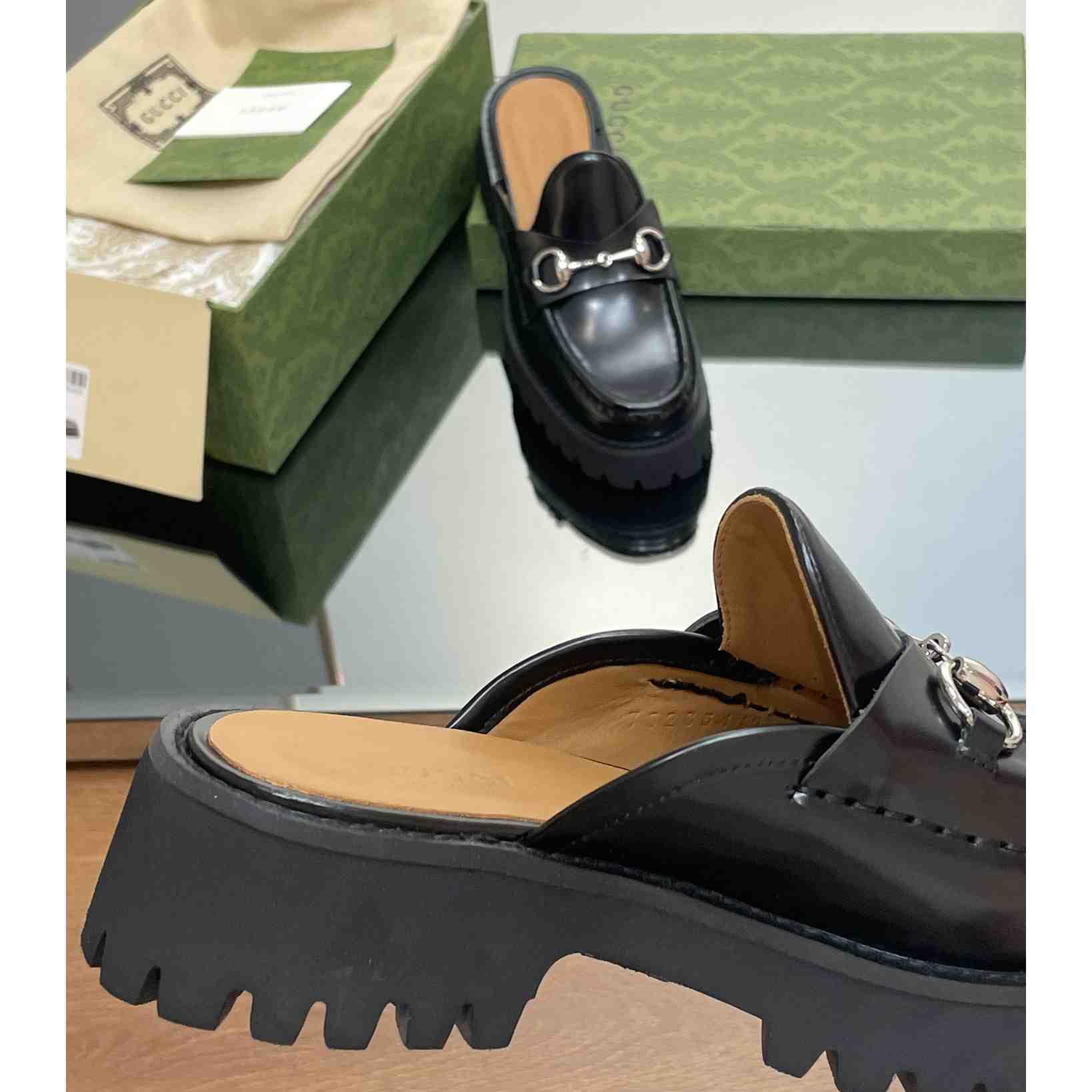 Gucci Women's Mule With Horsebit - DopestKickz