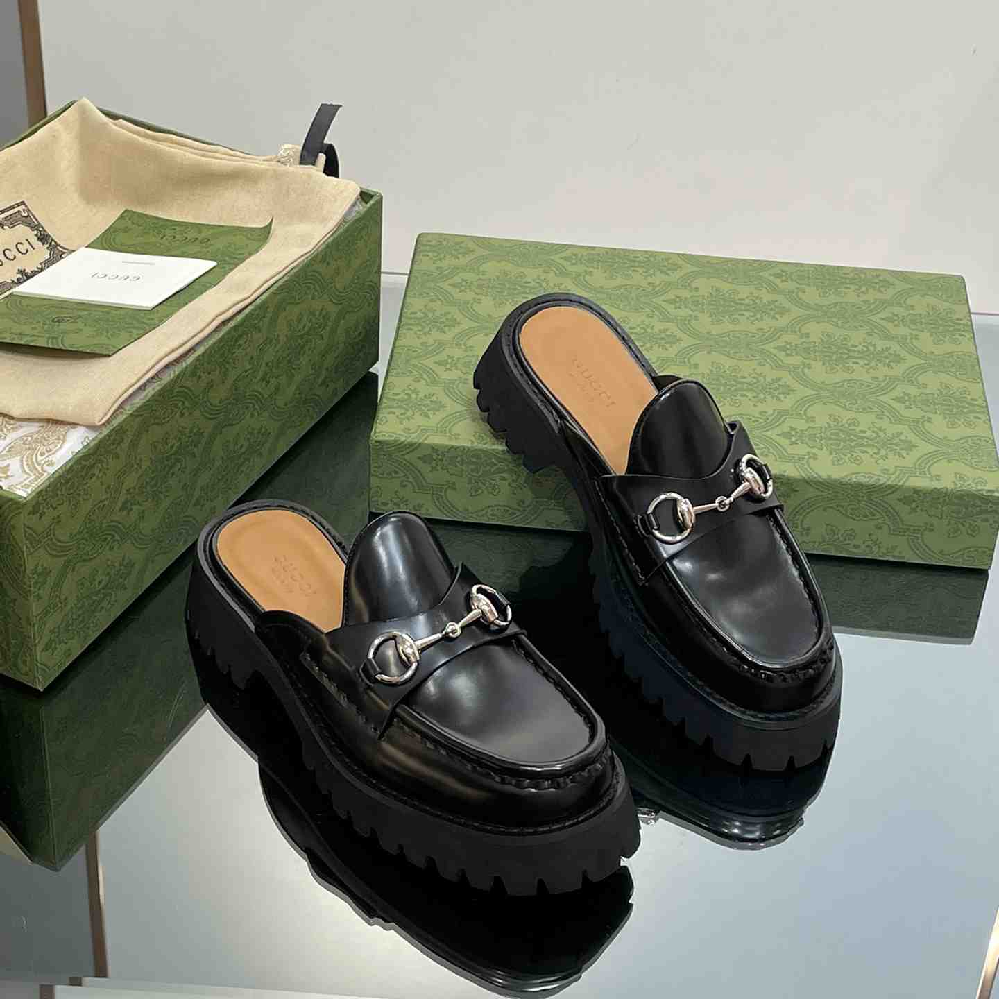 Gucci Women's Mule With Horsebit - DopestKickz