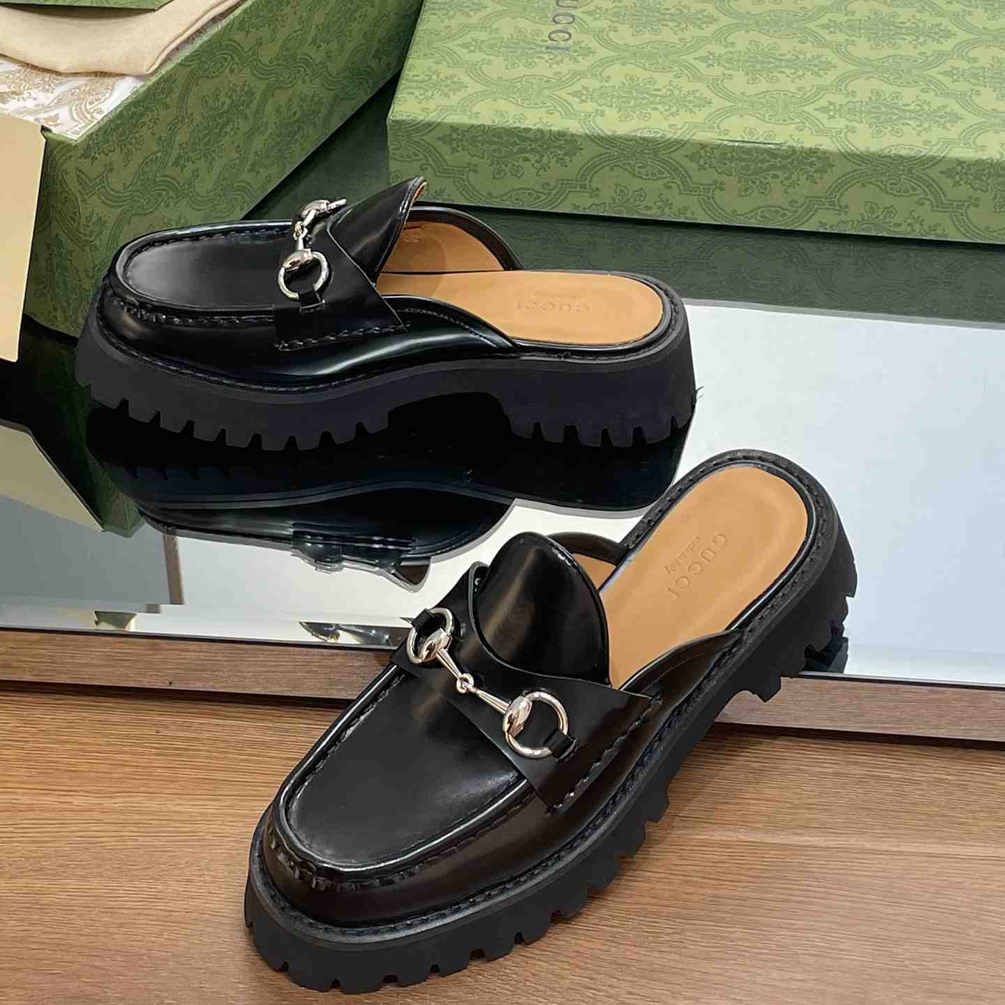 Gucci Women's Mule With Horsebit - DopestKickz