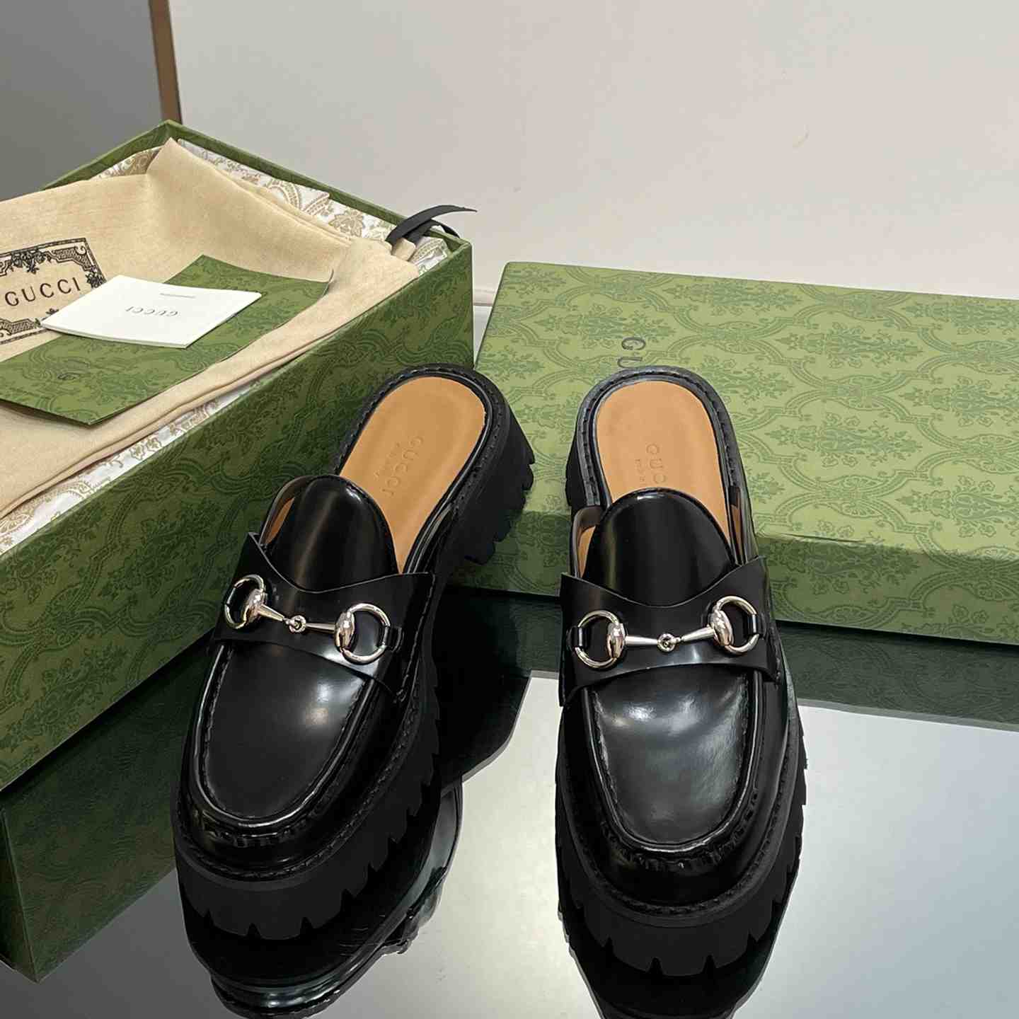 Gucci Women's Mule With Horsebit - DopestKickz