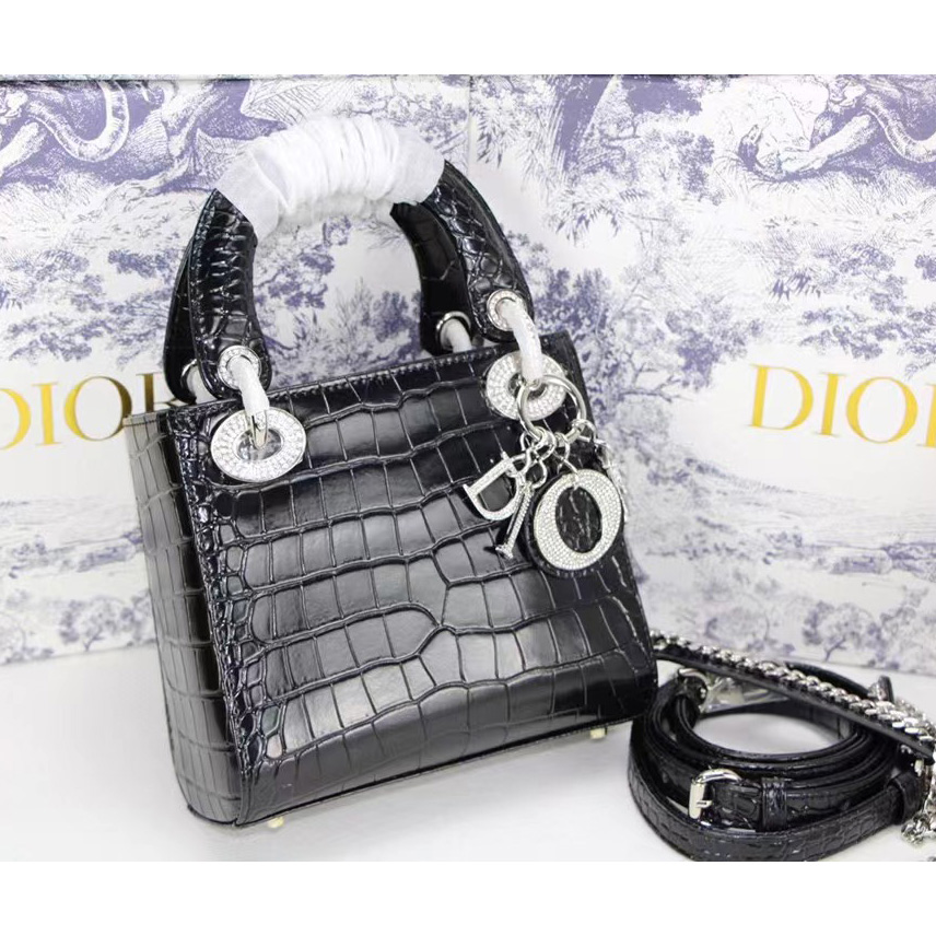 Dior Alligator Mini Lady Dior Bag (17-15-7cm) - DopestKickz