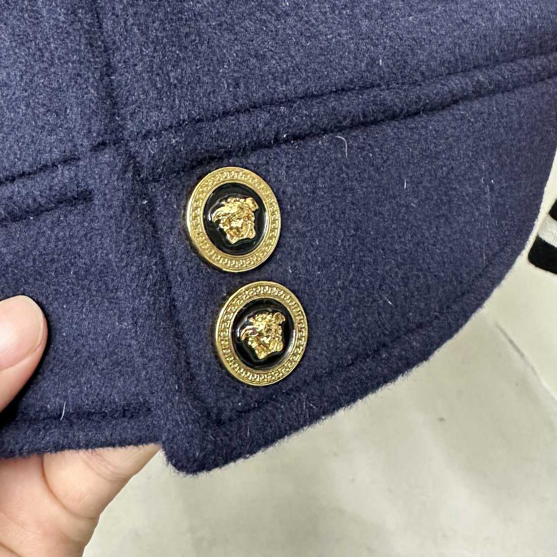 Versace Chest Logo-patch Detail Bomber Jacket - DopestKickz