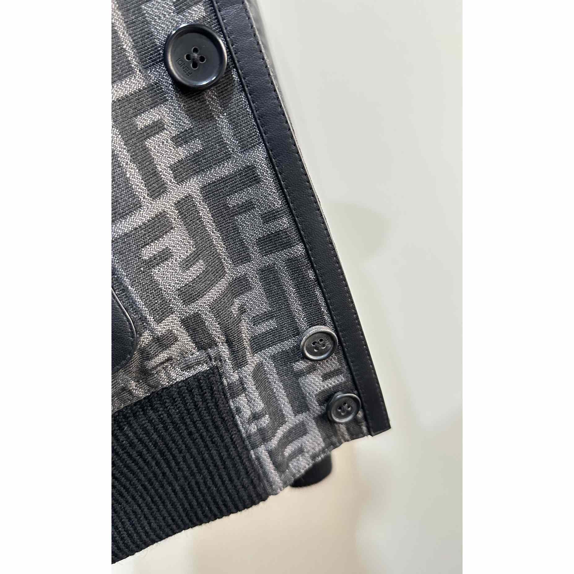 Fendi FF Jacquard Fabric Jacket - DopestKickz