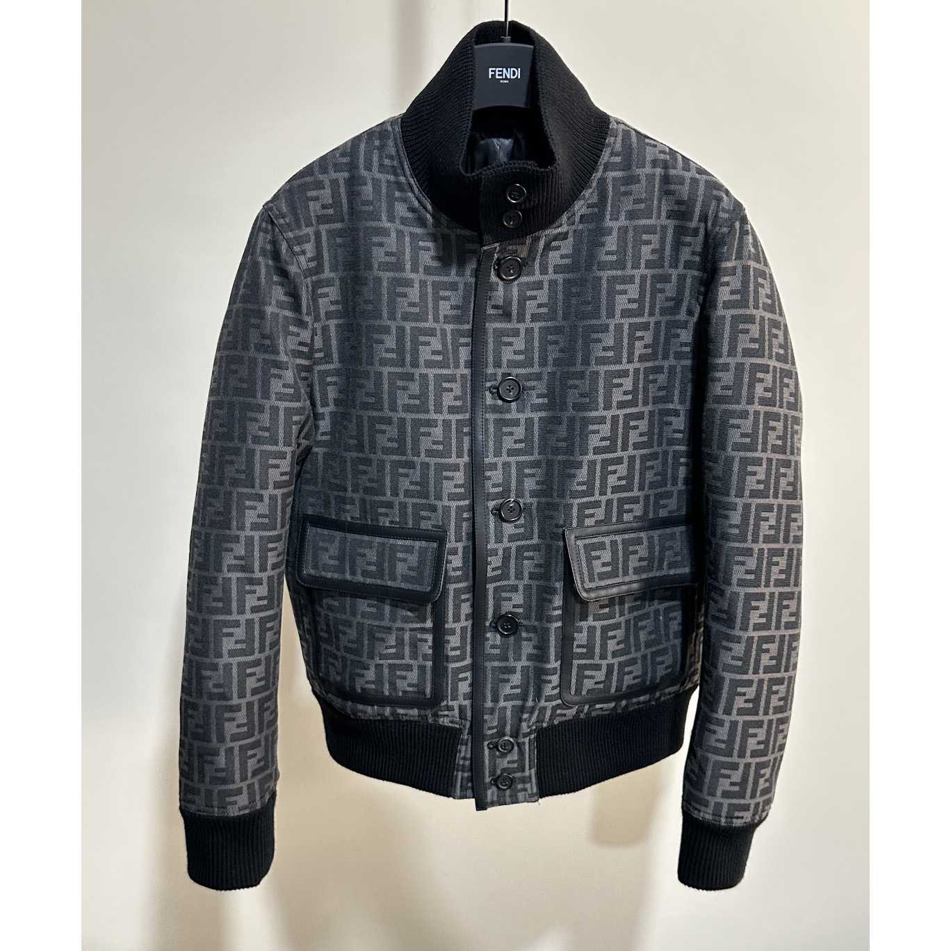 Fendi FF Jacquard Fabric Jacket - DopestKickz