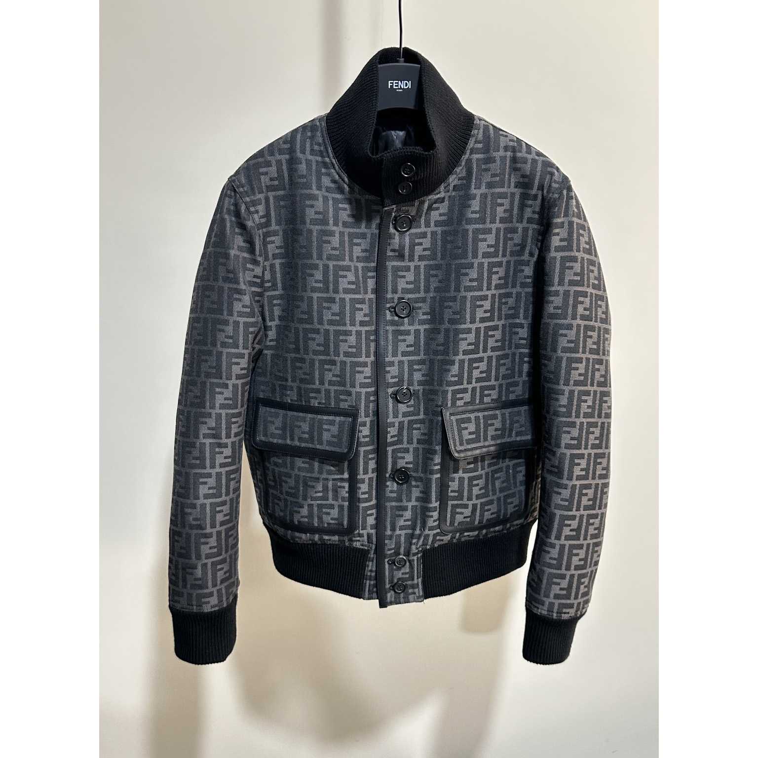 Fendi FF Jacquard Fabric Jacket - DopestKickz