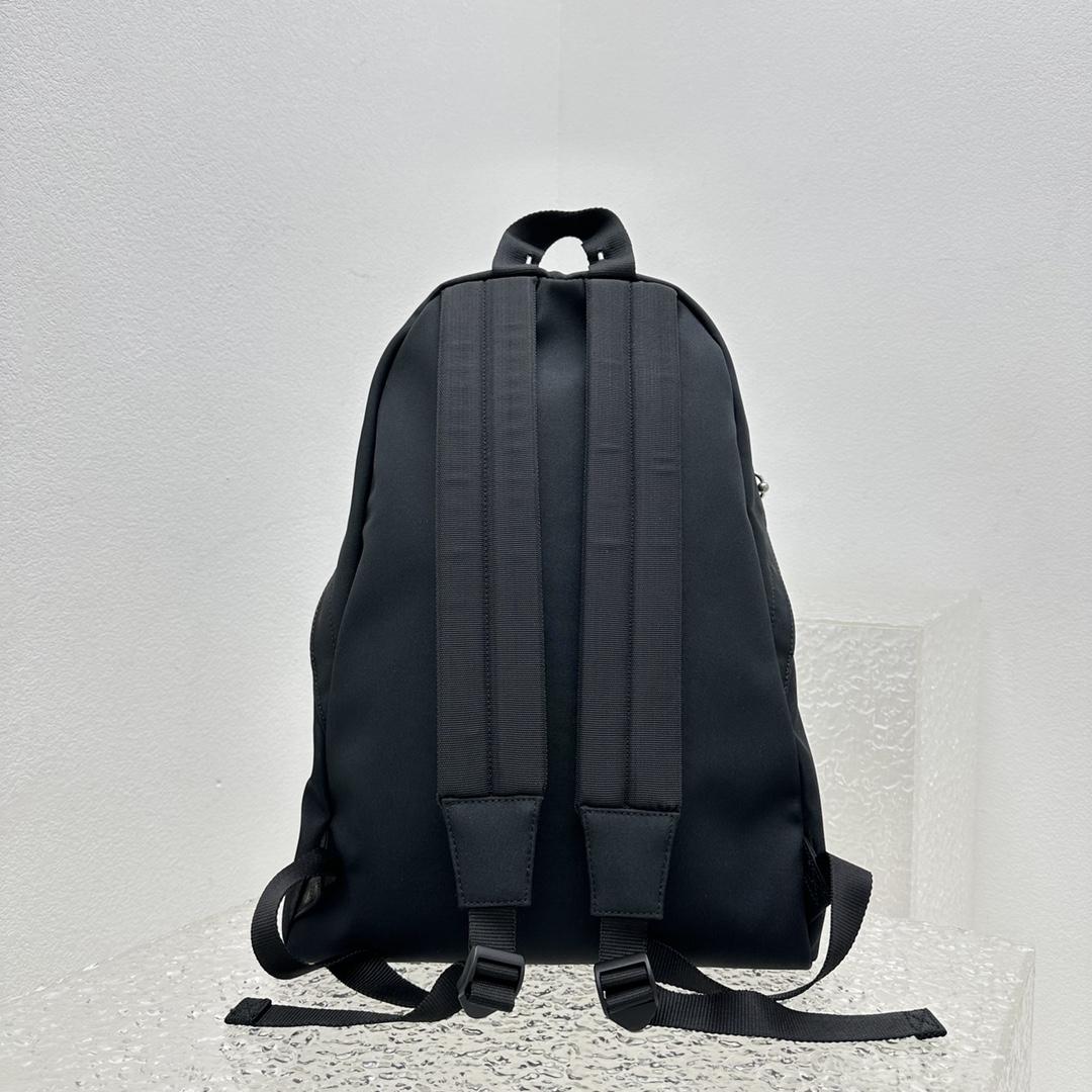 Balenciaga Explorer Backpack With Piercings In Black - DopestKickz