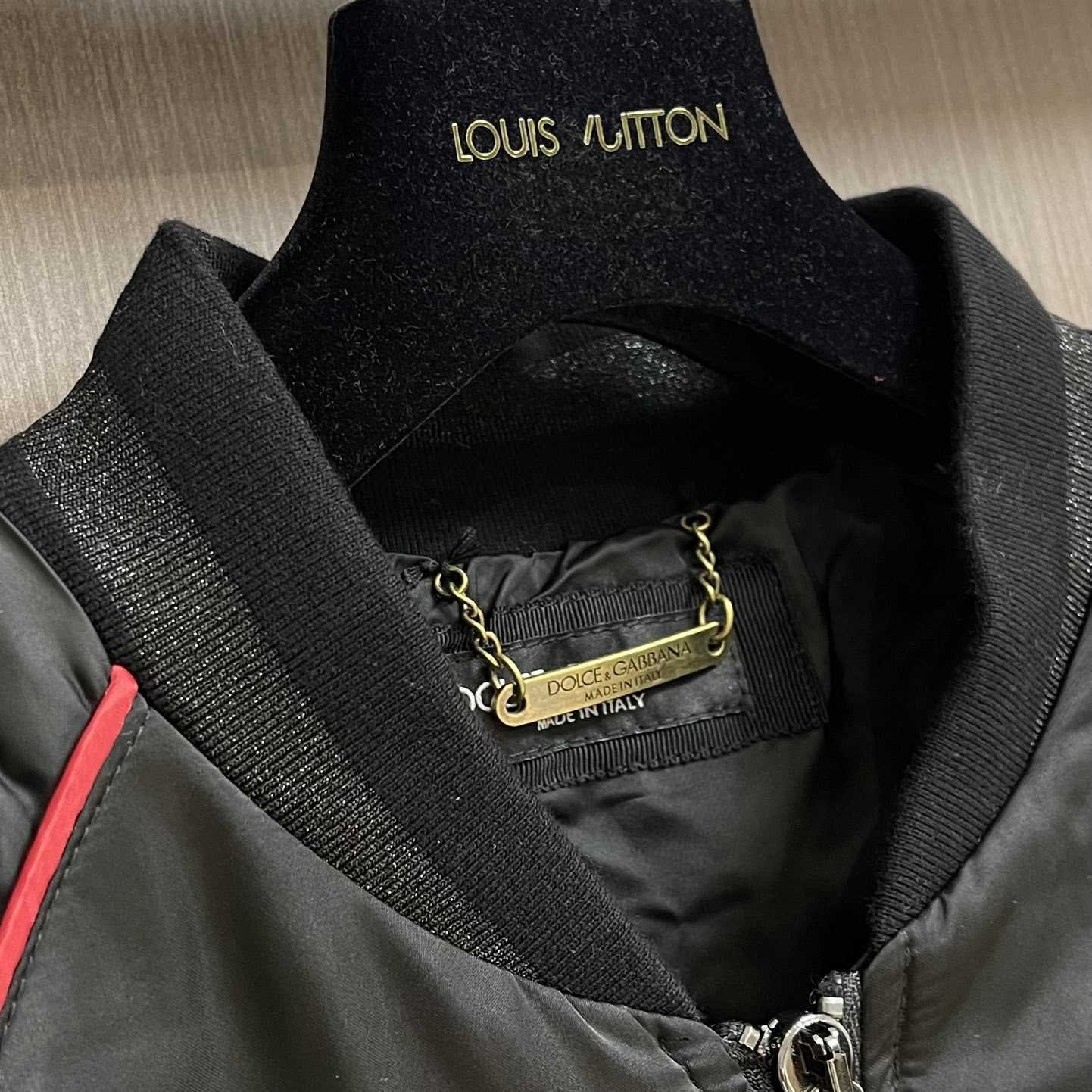 Dolce & Gabbana Satin Jacket With Embroidered Dg Patch - DopestKickz