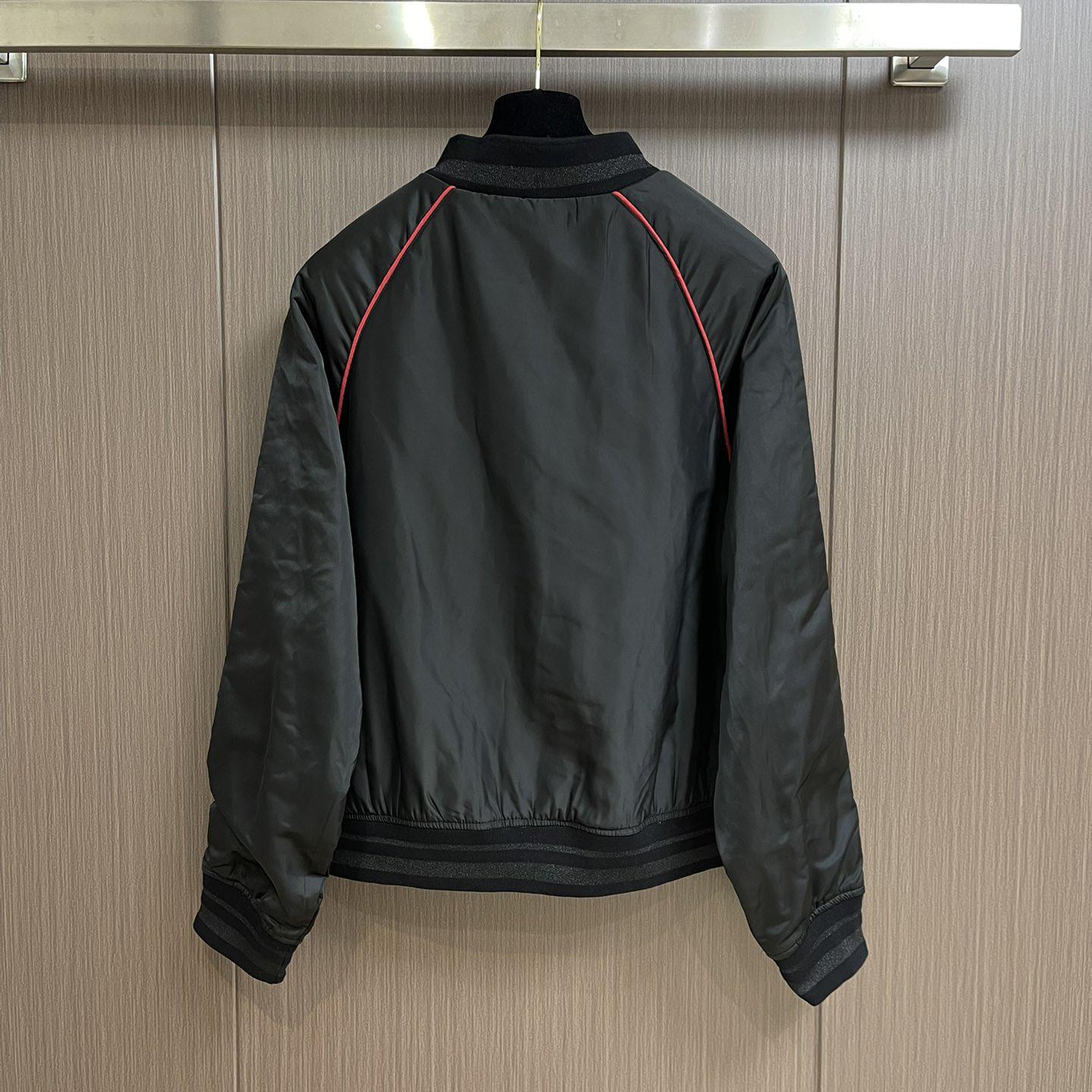 Dolce & Gabbana Satin Jacket With Embroidered Dg Patch - DopestKickz