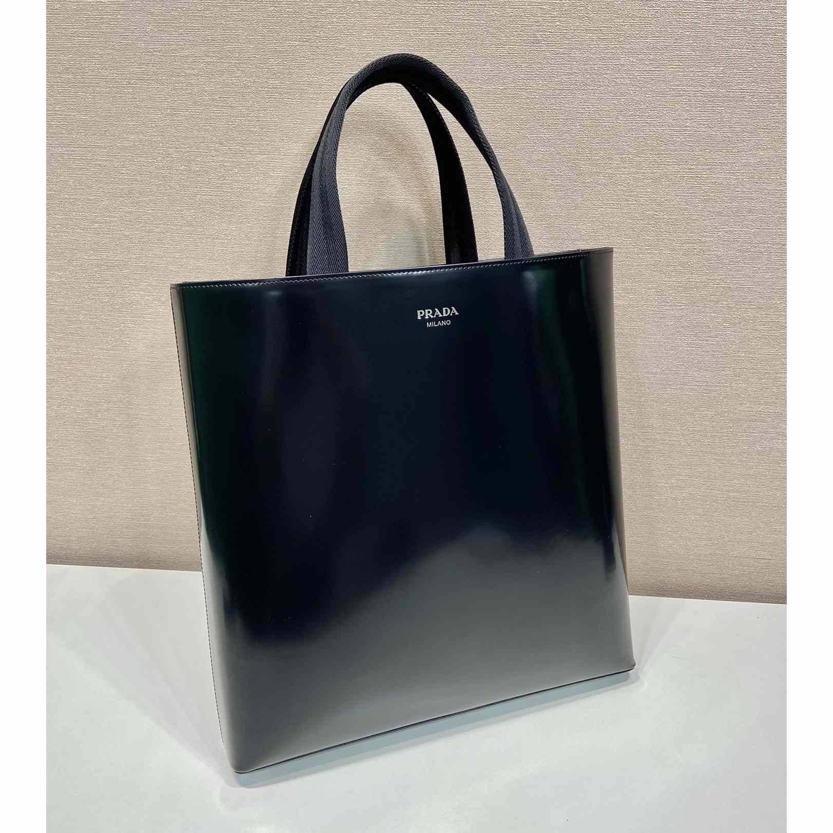 Prada Brushed Leather Tote With Water Bottle - DopestKickz