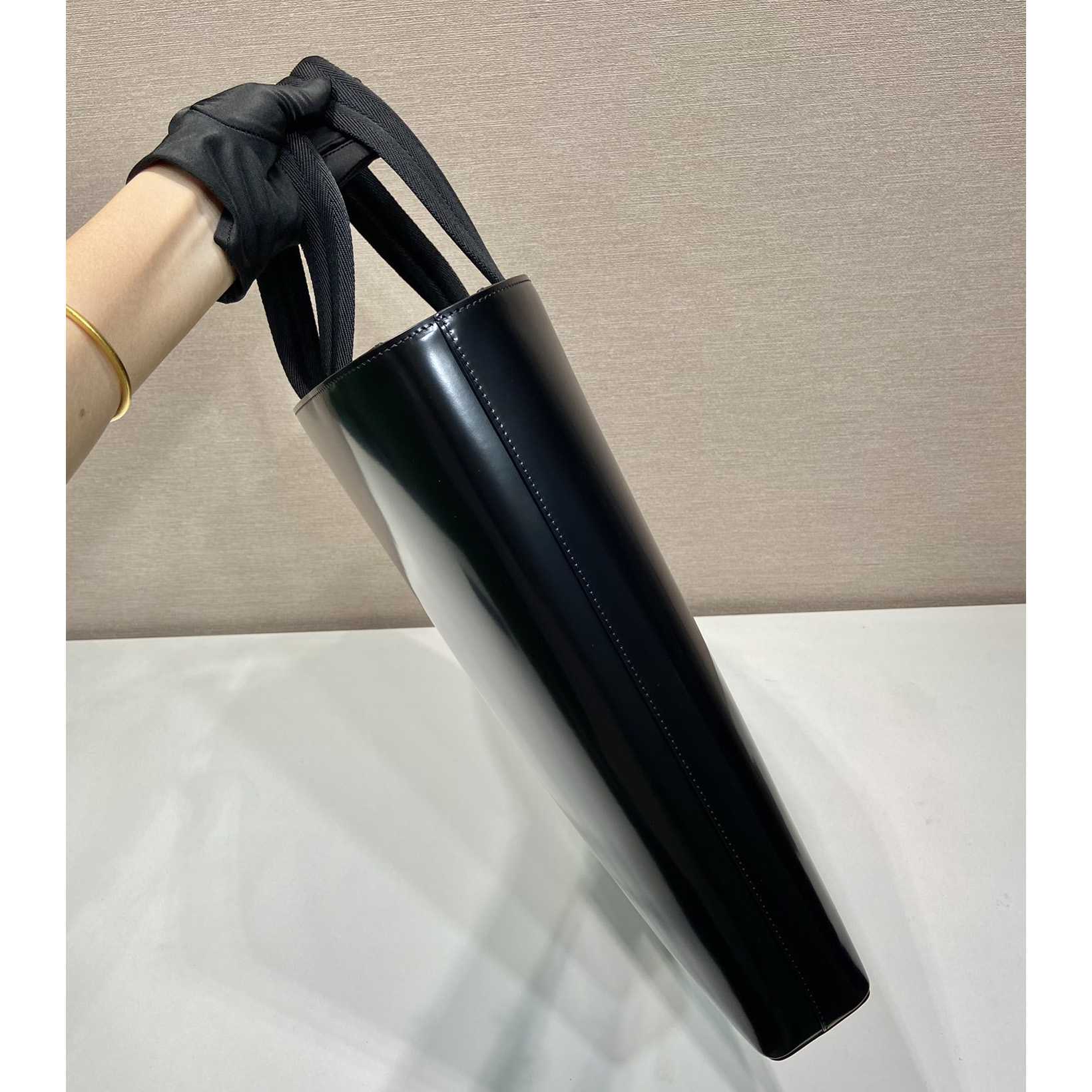 Prada Brushed Leather Tote With Water Bottle - DopestKickz