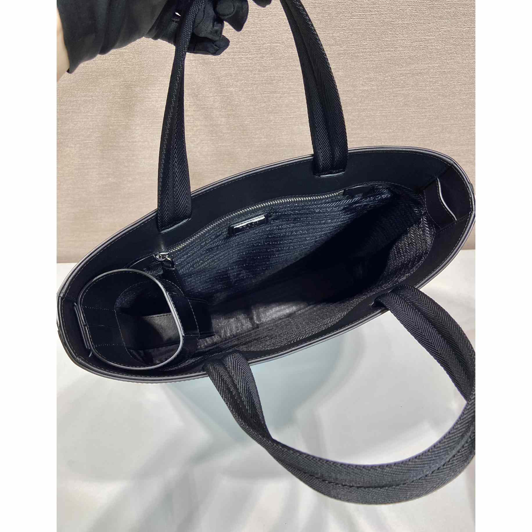 Prada Brushed Leather Tote With Water Bottle - DopestKickz