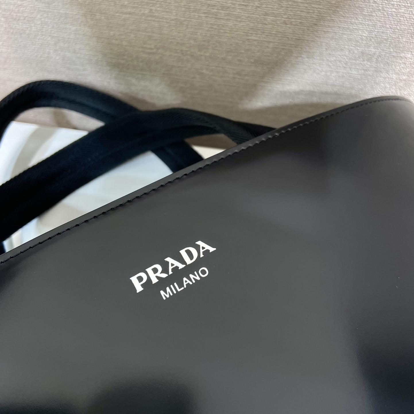 Prada Brushed Leather Tote With Water Bottle - DopestKickz