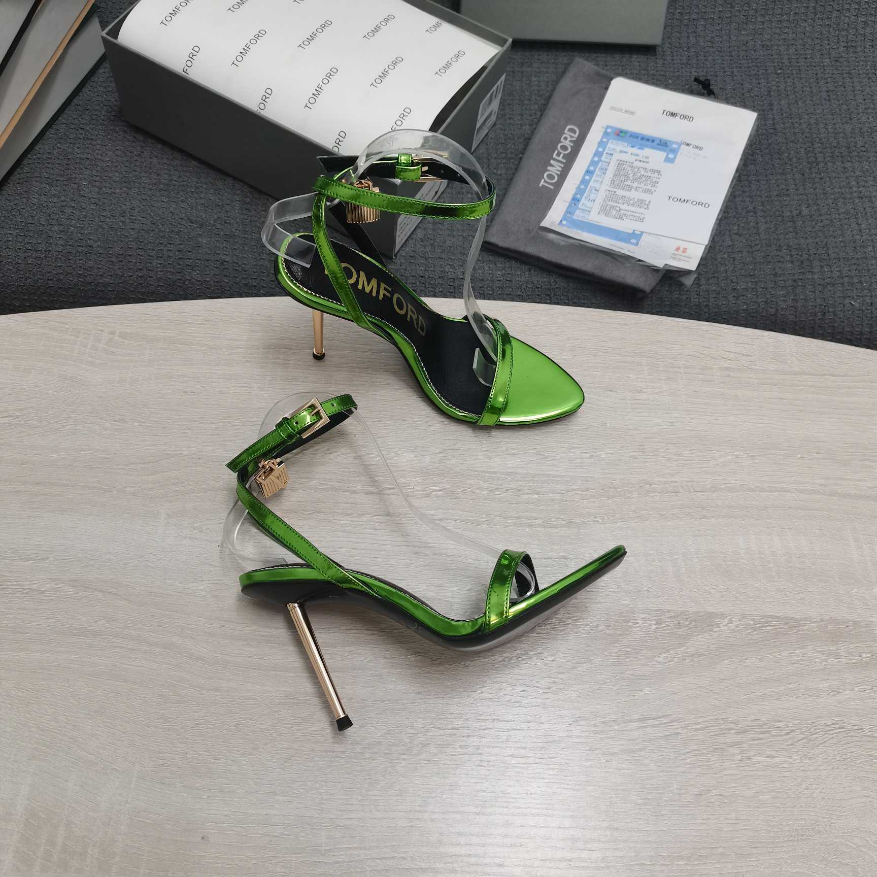 Tom Ford Naked 105mm Leather Sandals - DopestKickz