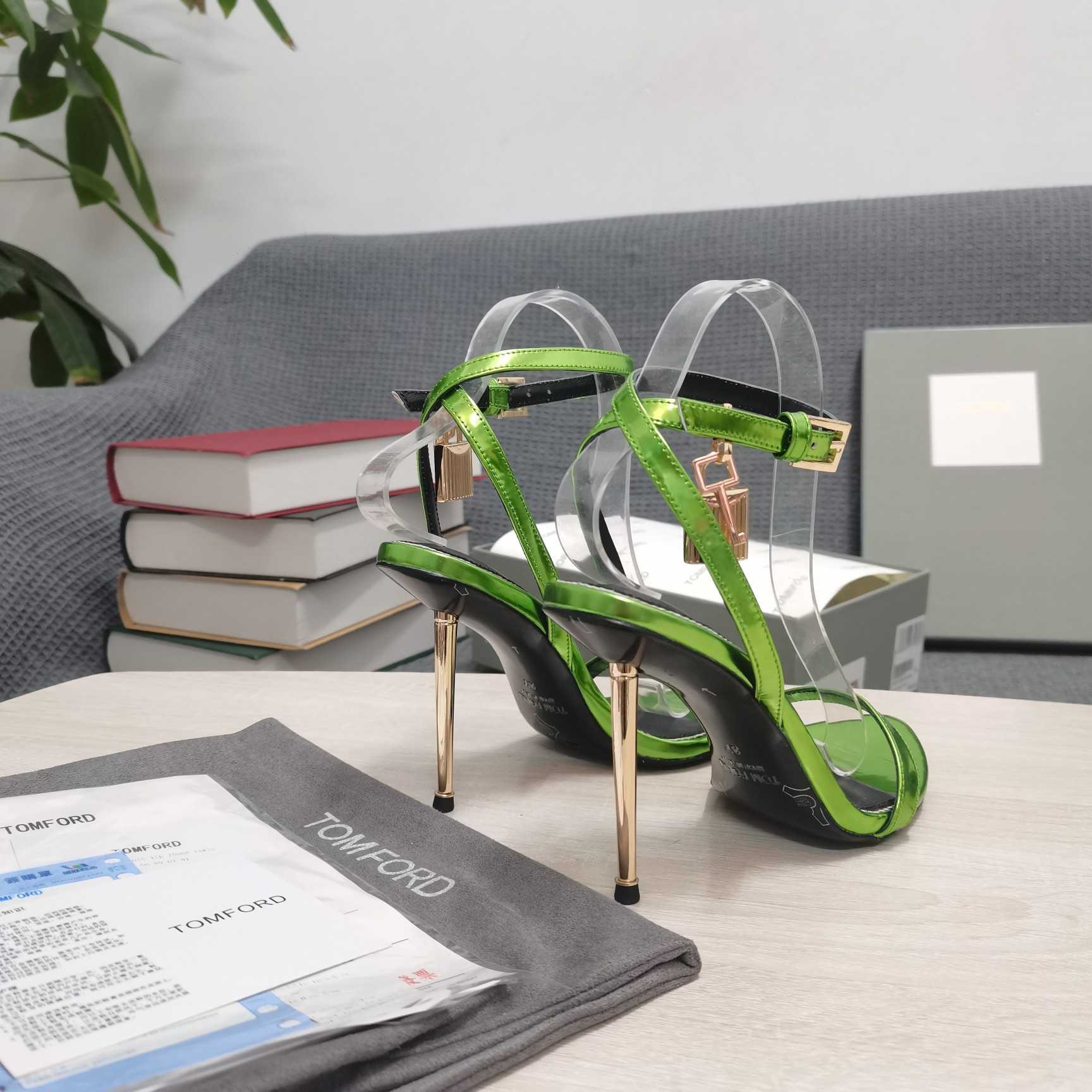 Tom Ford Naked 105mm Leather Sandals - DopestKickz