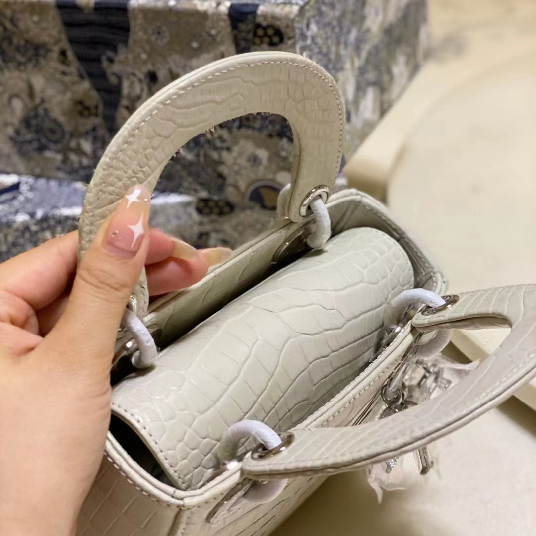 Dior Alligator Mini Lady Dior Bag (17-15-7cm) - DopestKickz