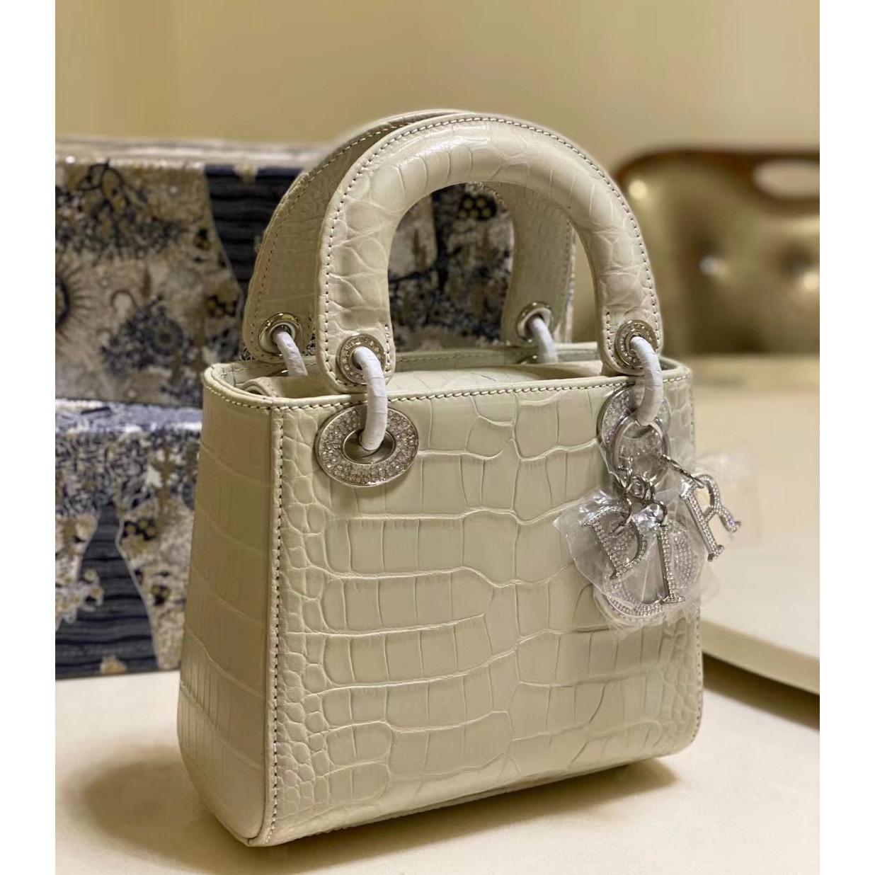 Dior Alligator Mini Lady Dior Bag (17-15-7cm) - DopestKickz