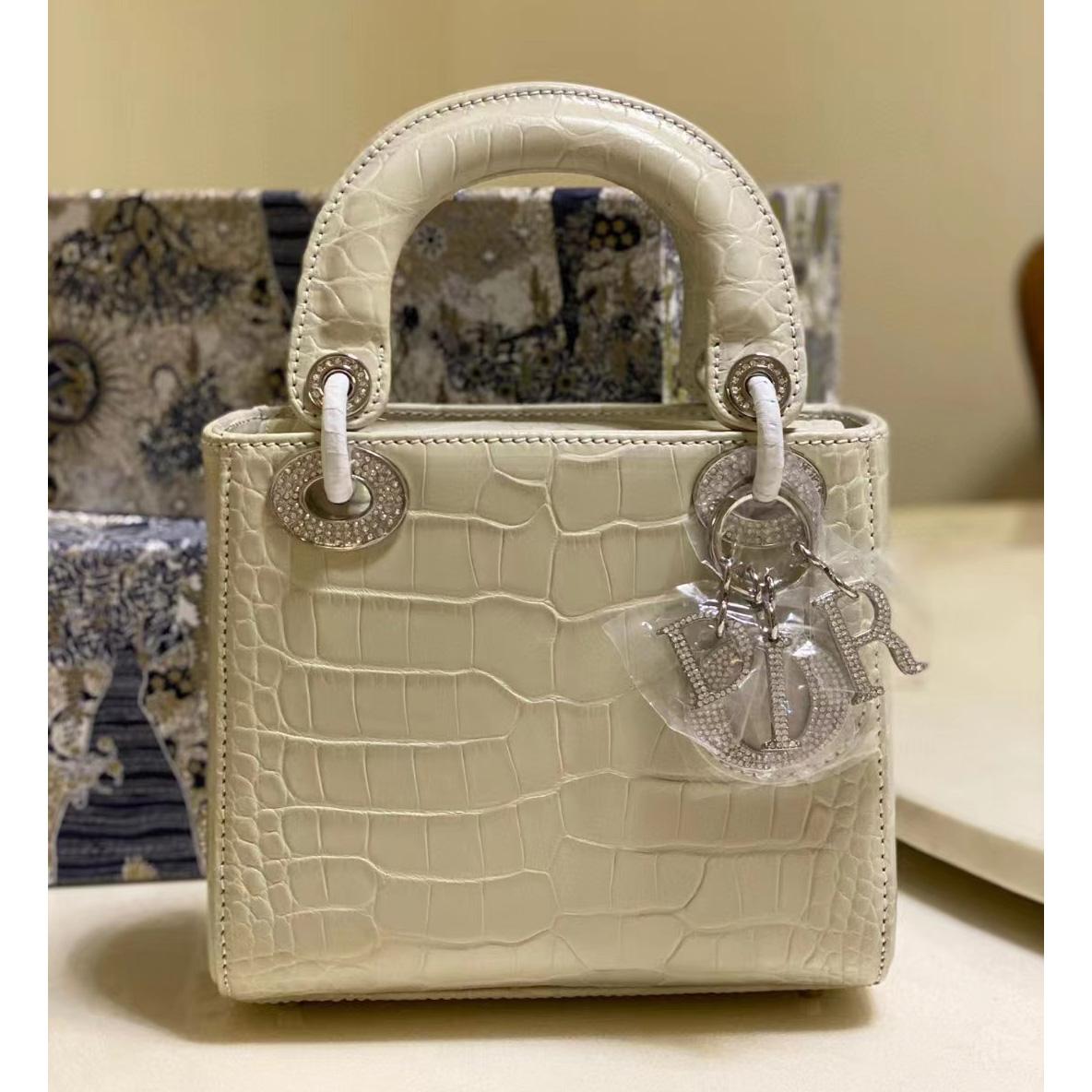 Dior Alligator Mini Lady Dior Bag (17-15-7cm) - DopestKickz