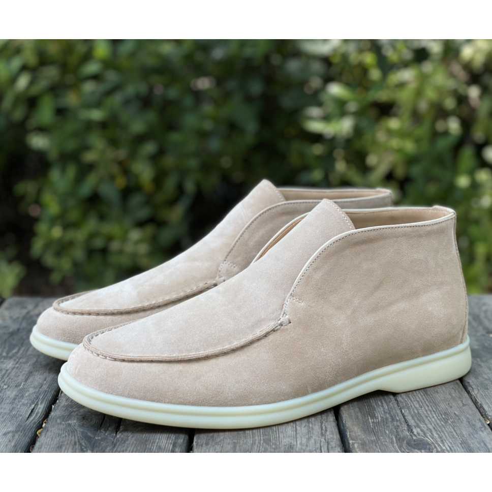 Loro Piana White Sole Summer Walk Loafers - DopestKickz