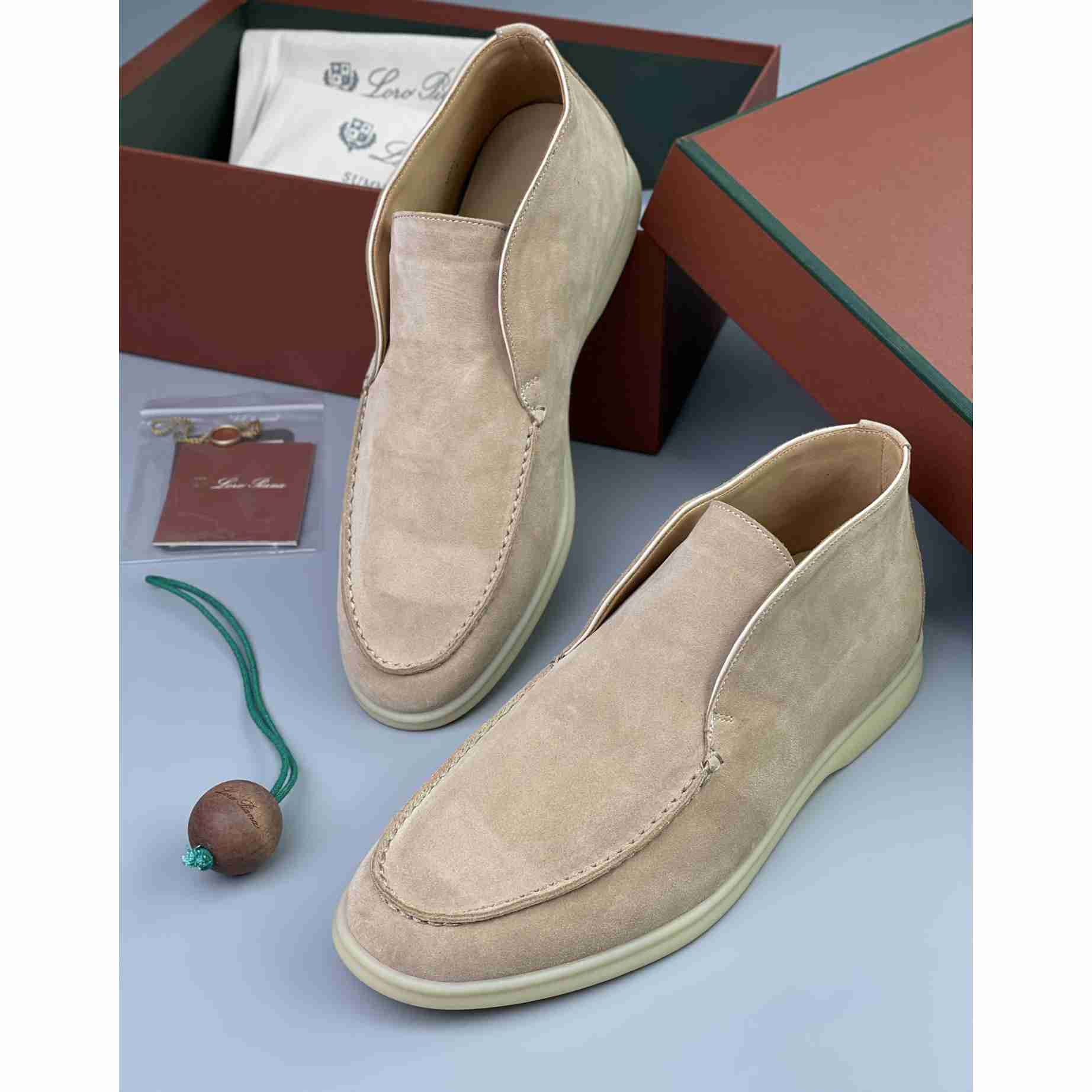 Loro Piana White Sole Summer Walk Loafers - DopestKickz