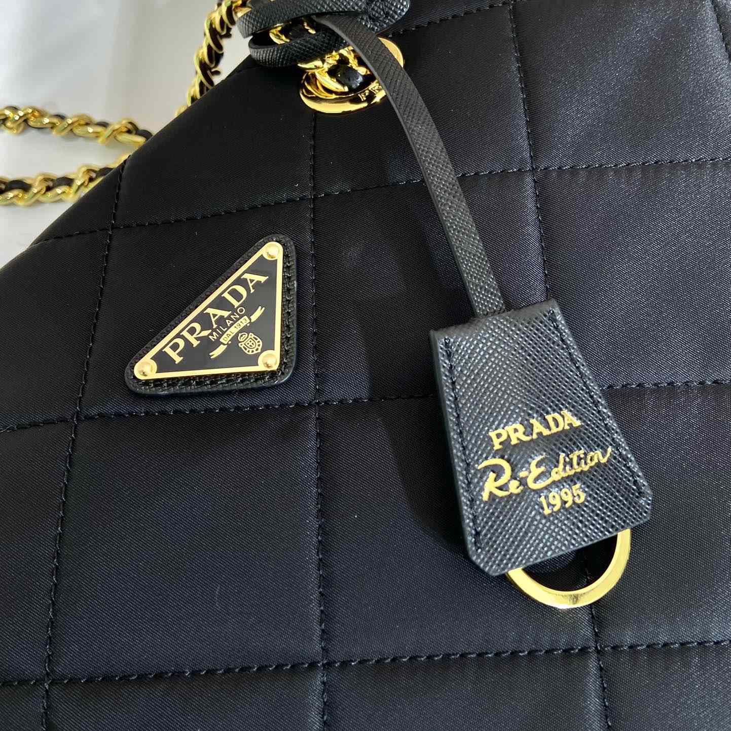 Prada Re-Edition 1995 Chaine Large Re-Nylon Bag - DopestKickz