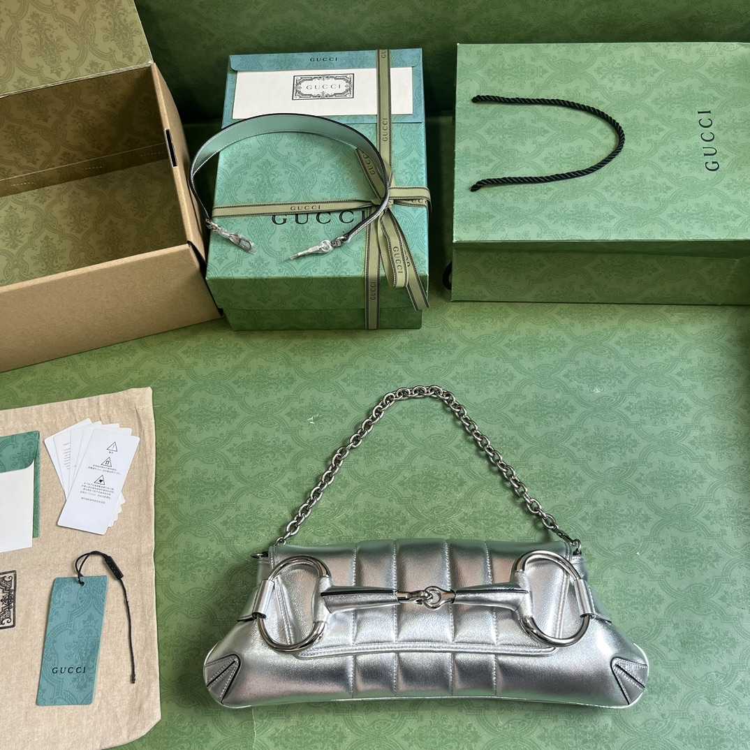 Gucci Horsebit Chain Medium Shoulder Bag (38x 15x 16cm) - DopestKickz