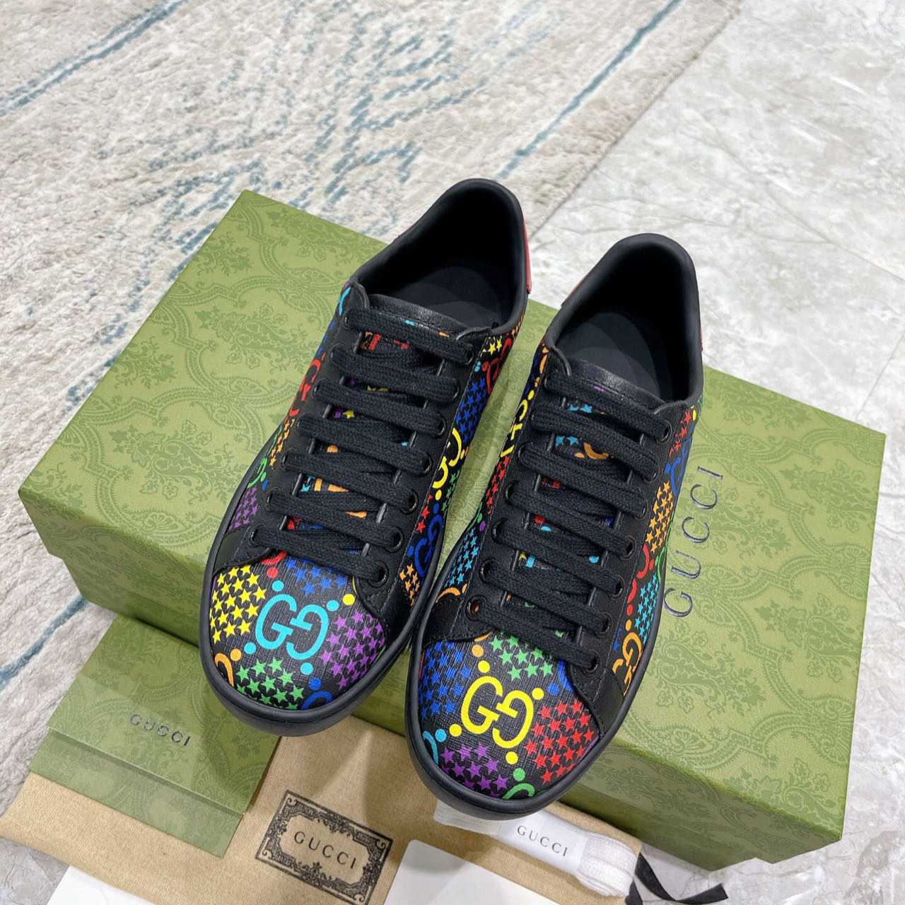 Gucci GG Psychedelic Ace Sneaker - DopestKickz