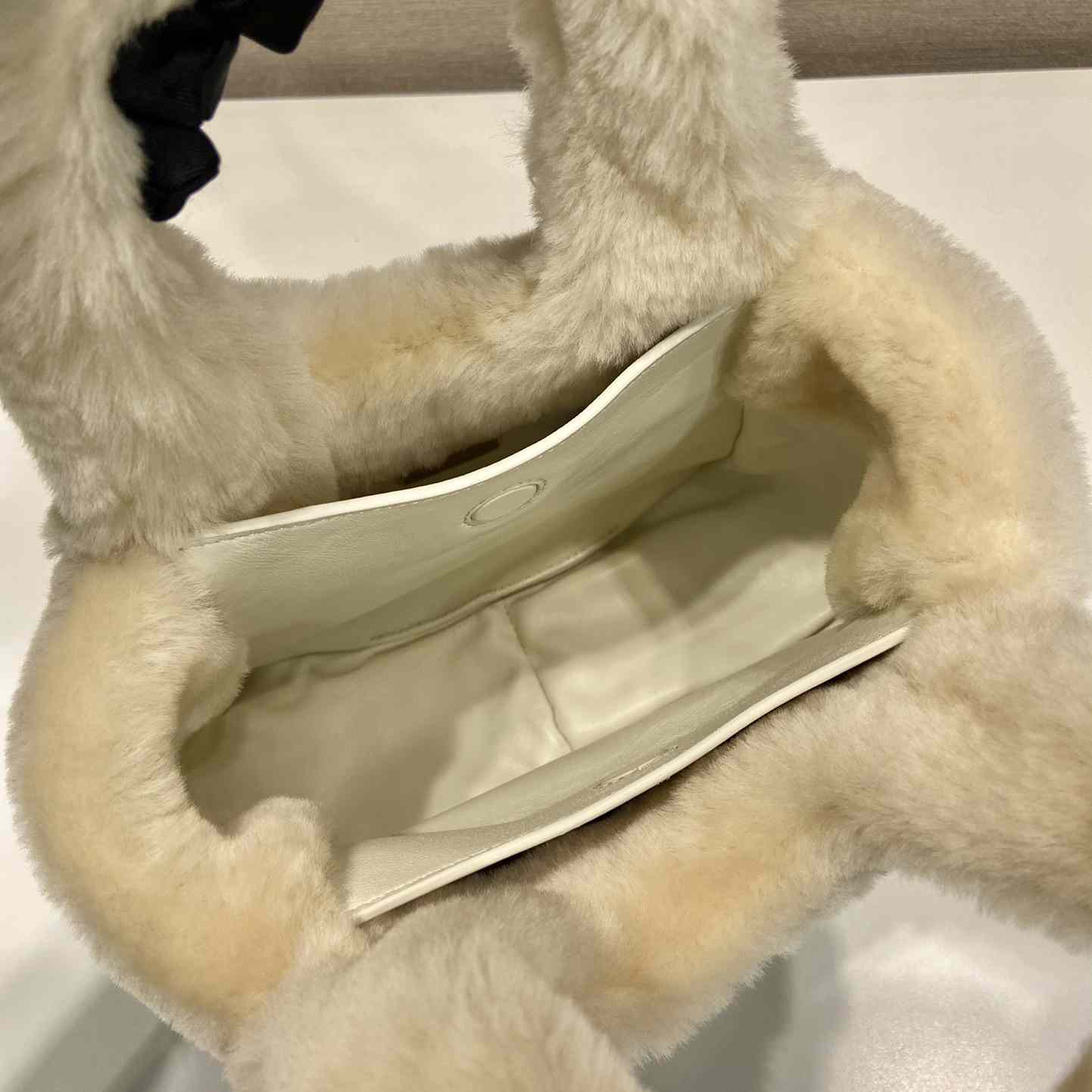 Prada Shearling Mini Handbag - DopestKickz