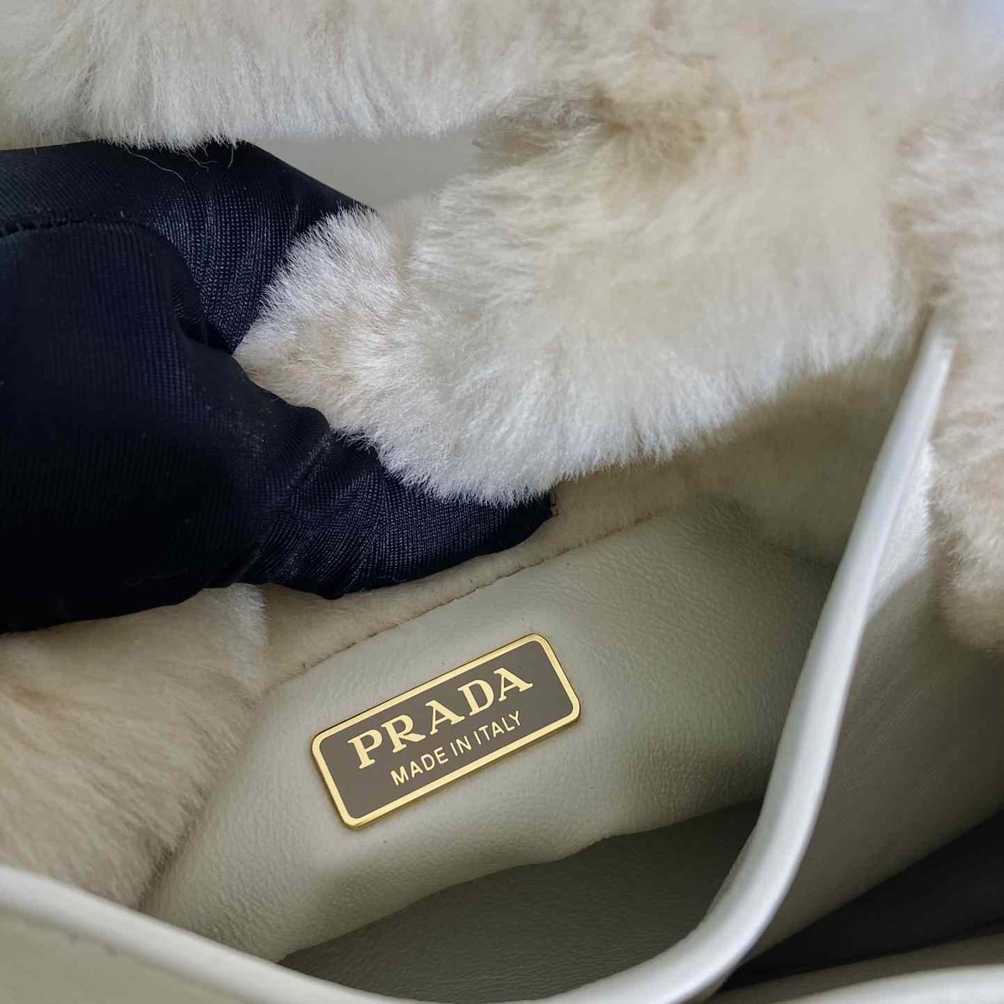 Prada Shearling Mini Handbag - DopestKickz