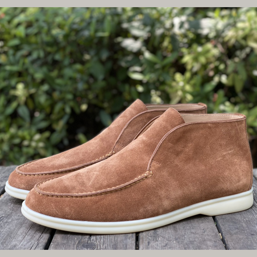 Loro Piana White Sole Summer Walk Loafers - DopestKickz