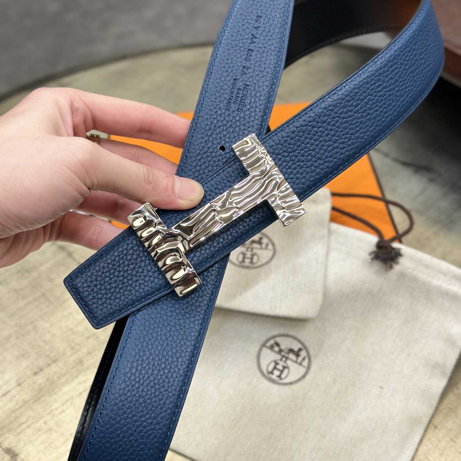 Hermes Quizz H2O Belt buckle & Reversible Leather Strap 38 mm - DopestKickz