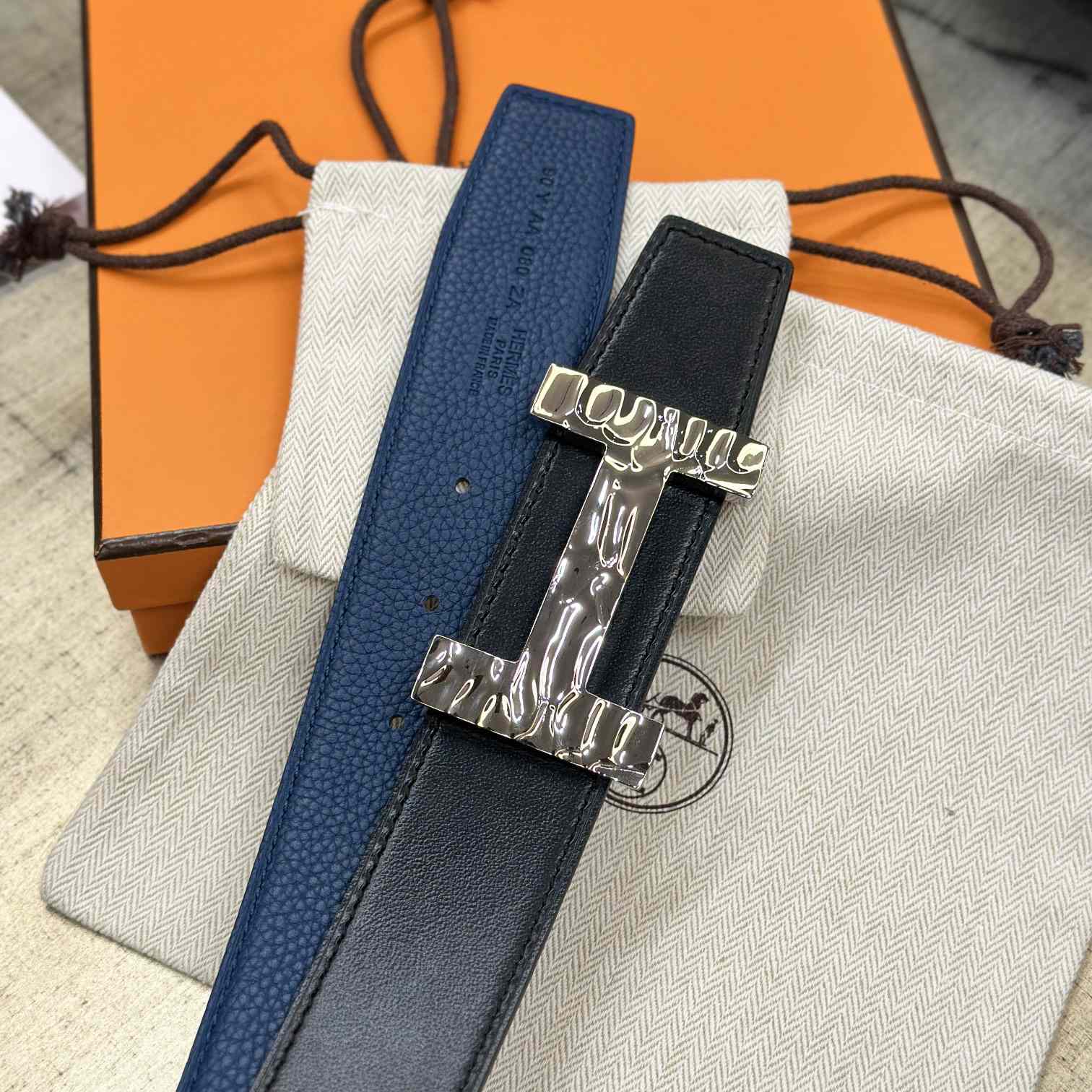 Hermes Quizz H2O Belt buckle & Reversible Leather Strap 38 mm - DopestKickz