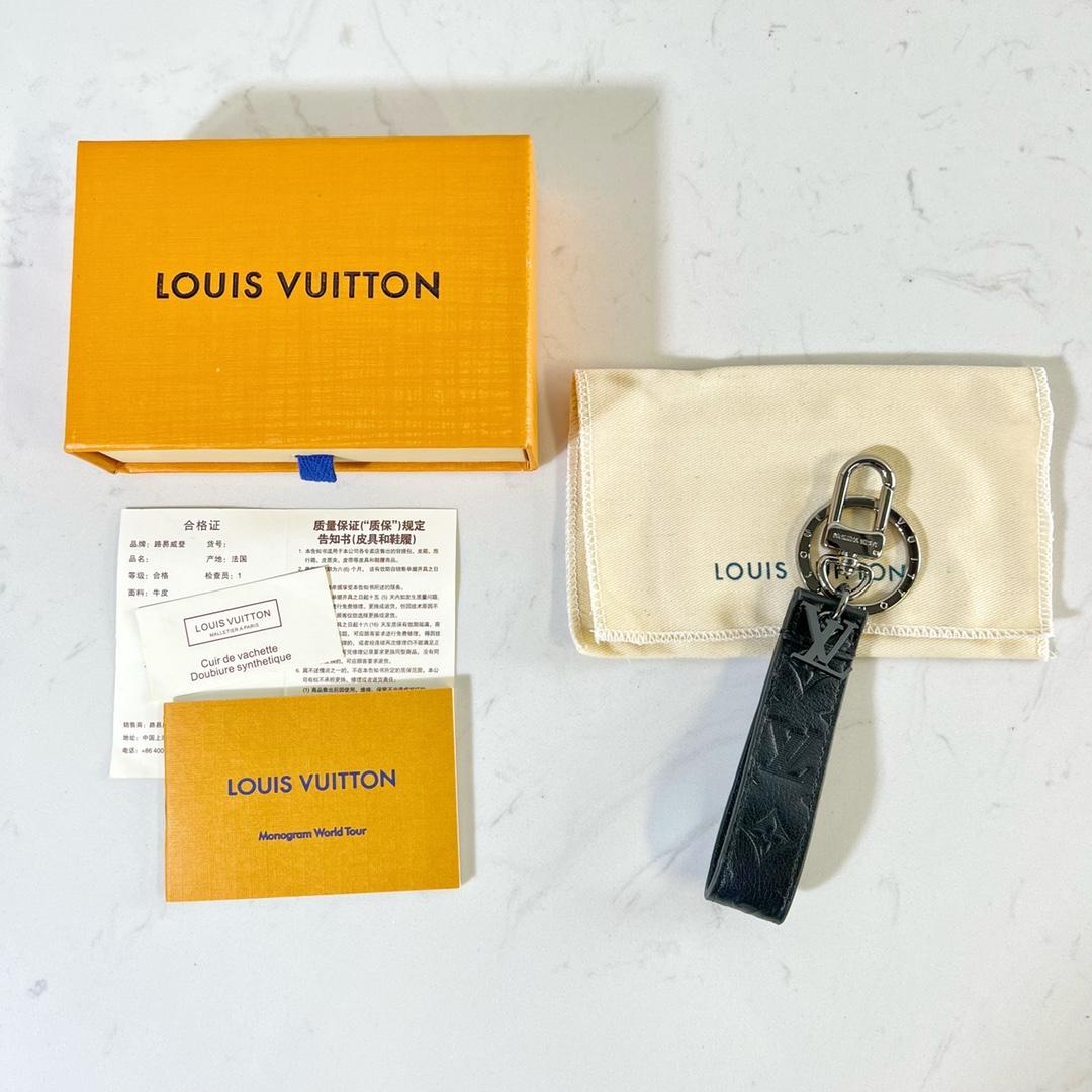 Louis Vuitton LV Shadow Dragonne Key Holder And Bag Charm - DopestKickz