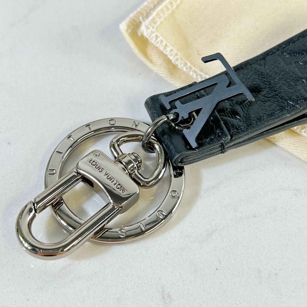 Louis Vuitton LV Shadow Dragonne Key Holder And Bag Charm - DopestKickz