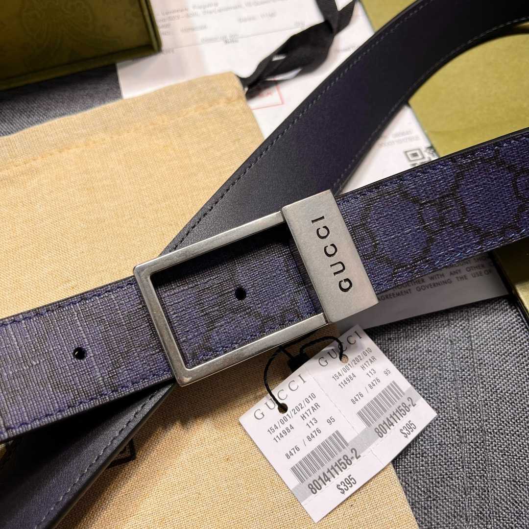Gucci GG Belt With Rectangular Buckle  - DopestKickz