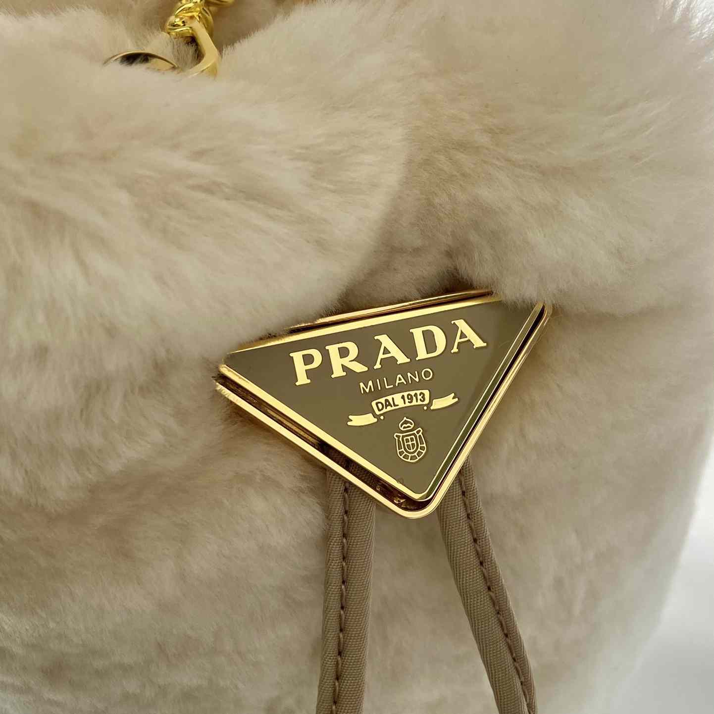 Prada Shearling Mini-pouch - DopestKickz