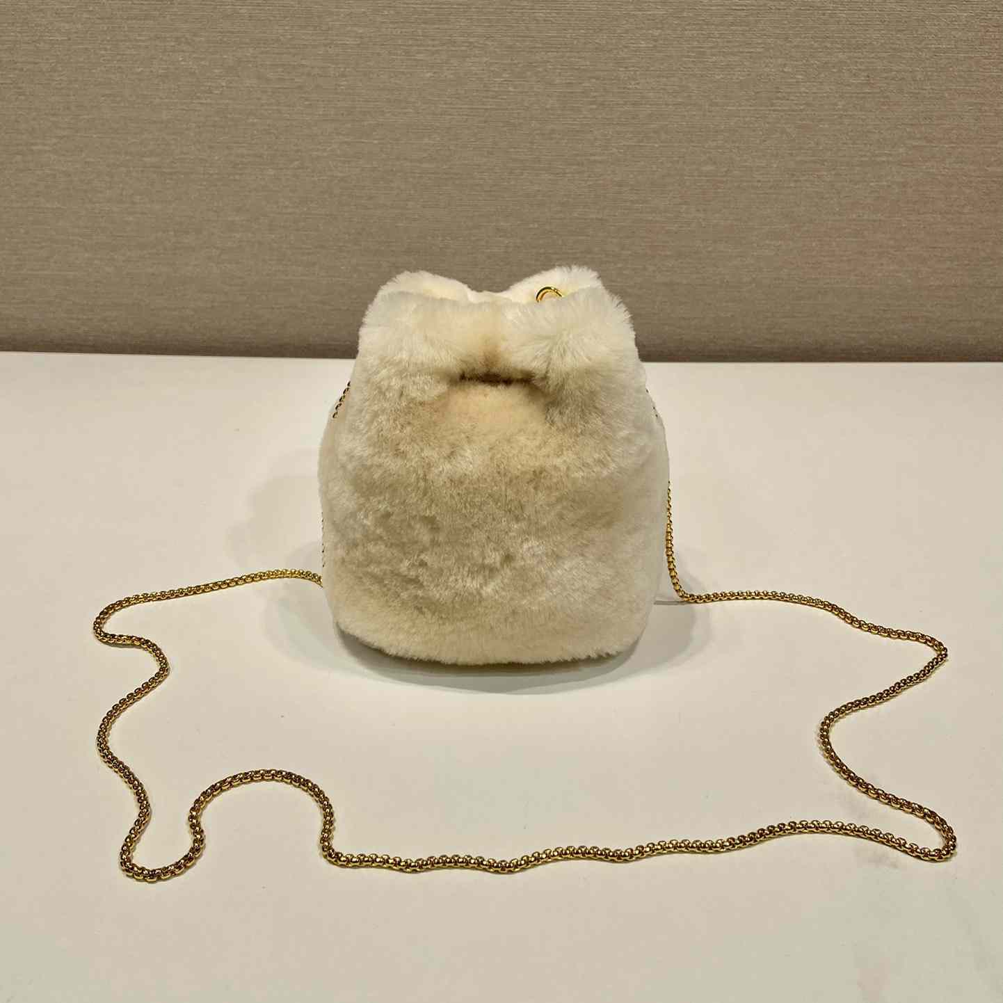 Prada Shearling Mini-pouch - DopestKickz