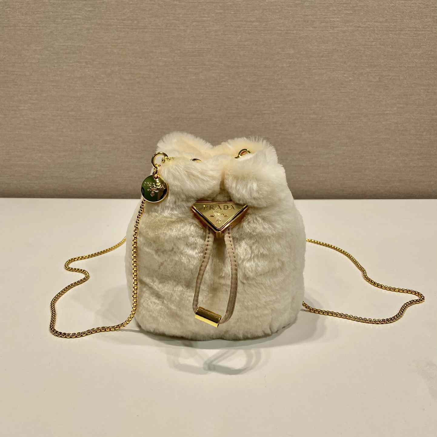 Prada Shearling Mini-pouch - DopestKickz